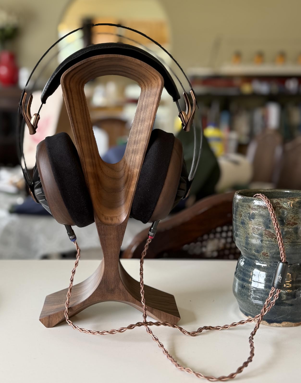 MEZE AUDIO 109 PRO | Wired Over-The-Ear Walnut Wood Audiophile Open-Back Headphones | 50mm Dynamic Drivers | Low Impedance 40 Ohms | Cables and Carrying Pouch Included | 2-Year Warranty customer photo 1