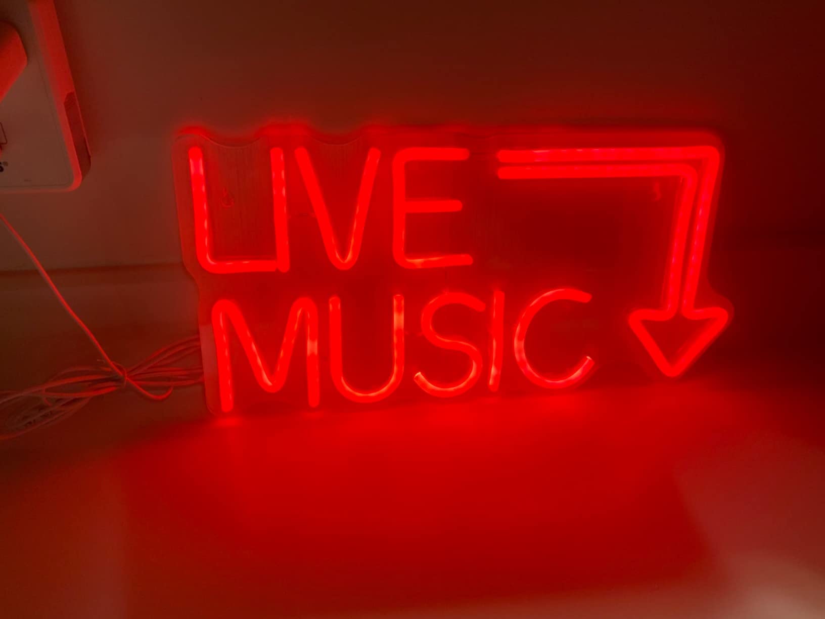 Music Live Led Neon Signs - Handcrafted LED Signs 17 * 11 inches - Wall Decor Light For Nightclub,Bar or Bedroom,Music Stadio customer photo 2