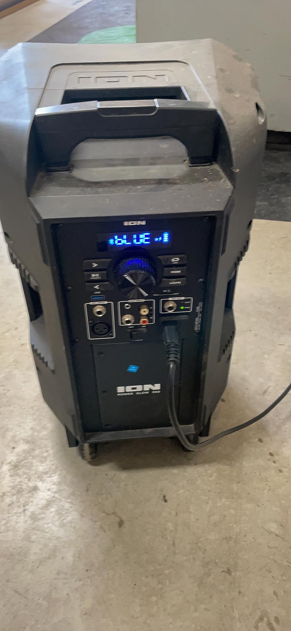 ION Audio - Power Glow 300 Rechargeable Battery Powered Bluetooth Speaker System with LED Lights and Built-in Handles and Wheels, 300-Watt Sound System (Renewed) customer photo 2