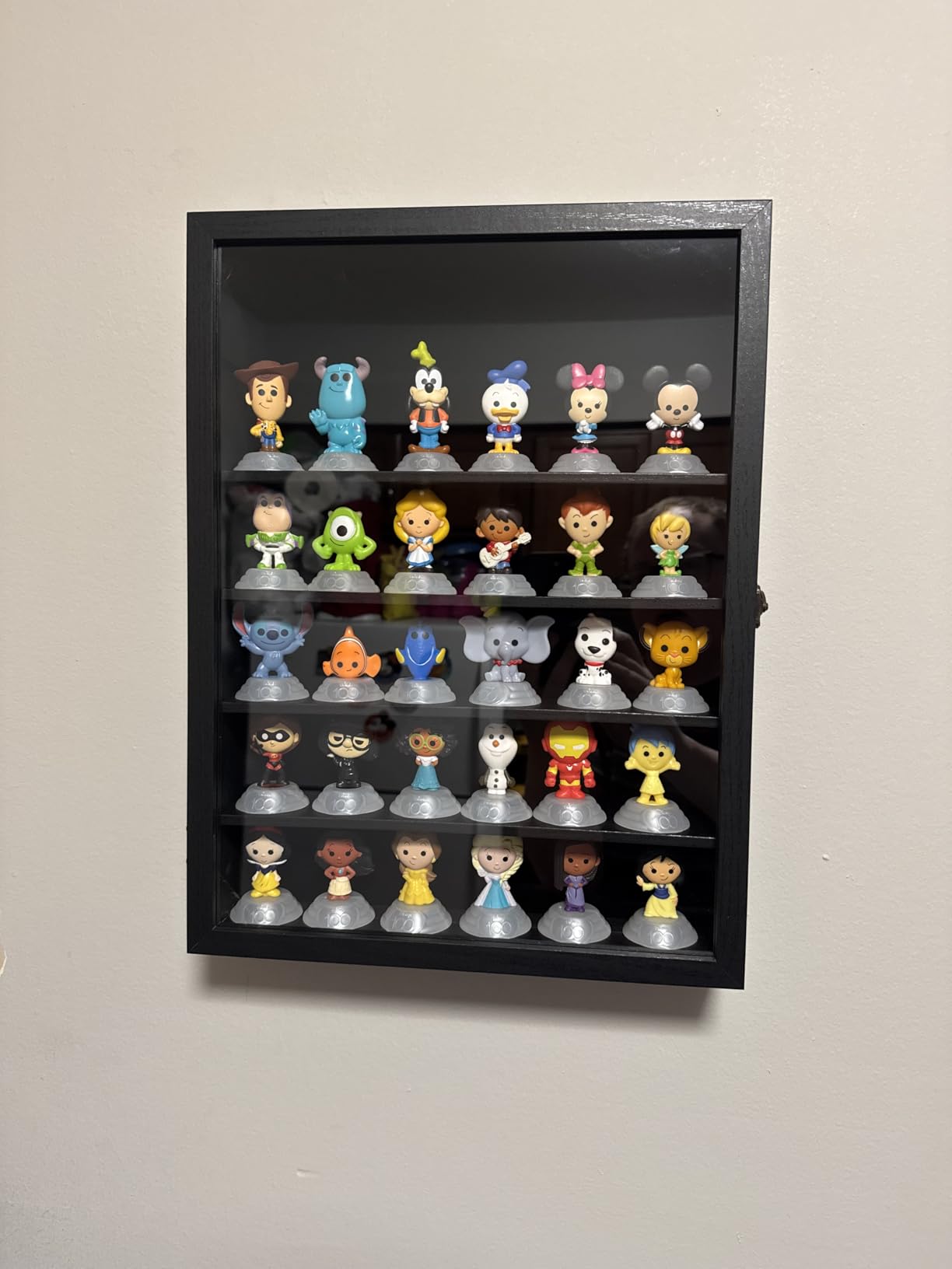 FramePro Shadow Box Frame Display Case 12x16 with Removable Shelves, Deep Memory Box Trinket Knick Knack Shelf Cabinet for Collector, Keepsake Coins Military Medals Wedding Flowers Black customer photo 2