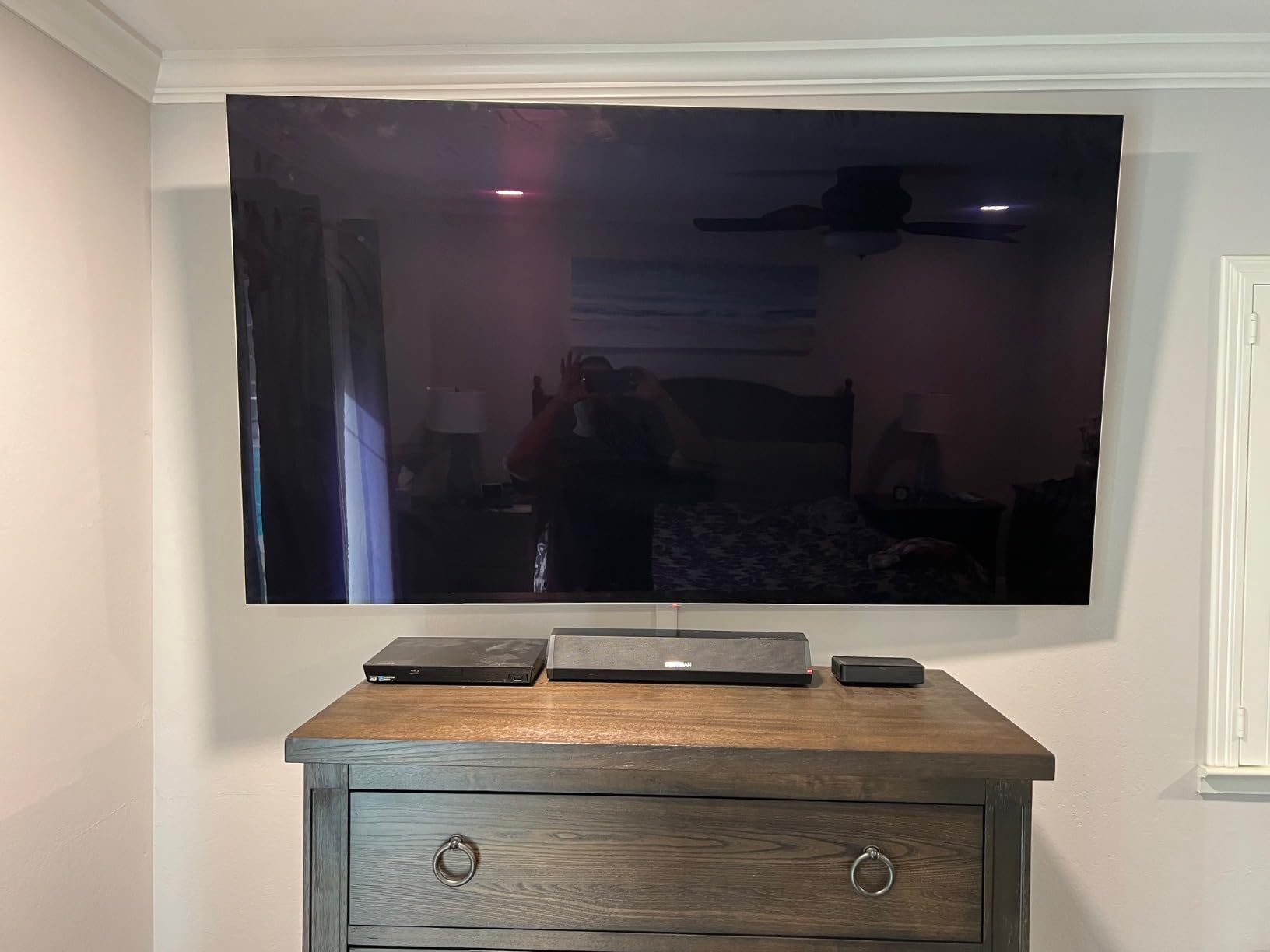 Bestisan Sound Bars for TV, 16'/50W Small Soundbar for TV, Sound Bar with Depths Sound Enhanced/DSP/Bass+/3EQ, Surround Sound Speakers for TV Works with HDMI ARC/CEC,Optical/BT/PC … customer photo 1
