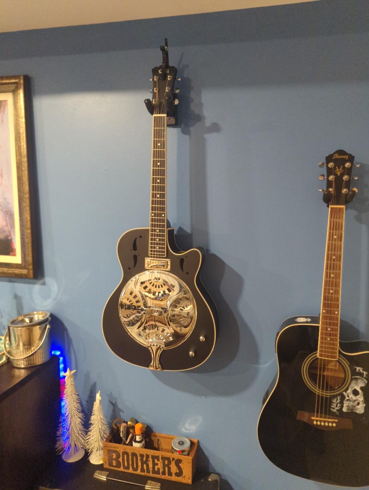 Resonator Electric Guitar Sapele Body Material Okoume Neck Material Type Purple Heart Fingerboard customer photo 1