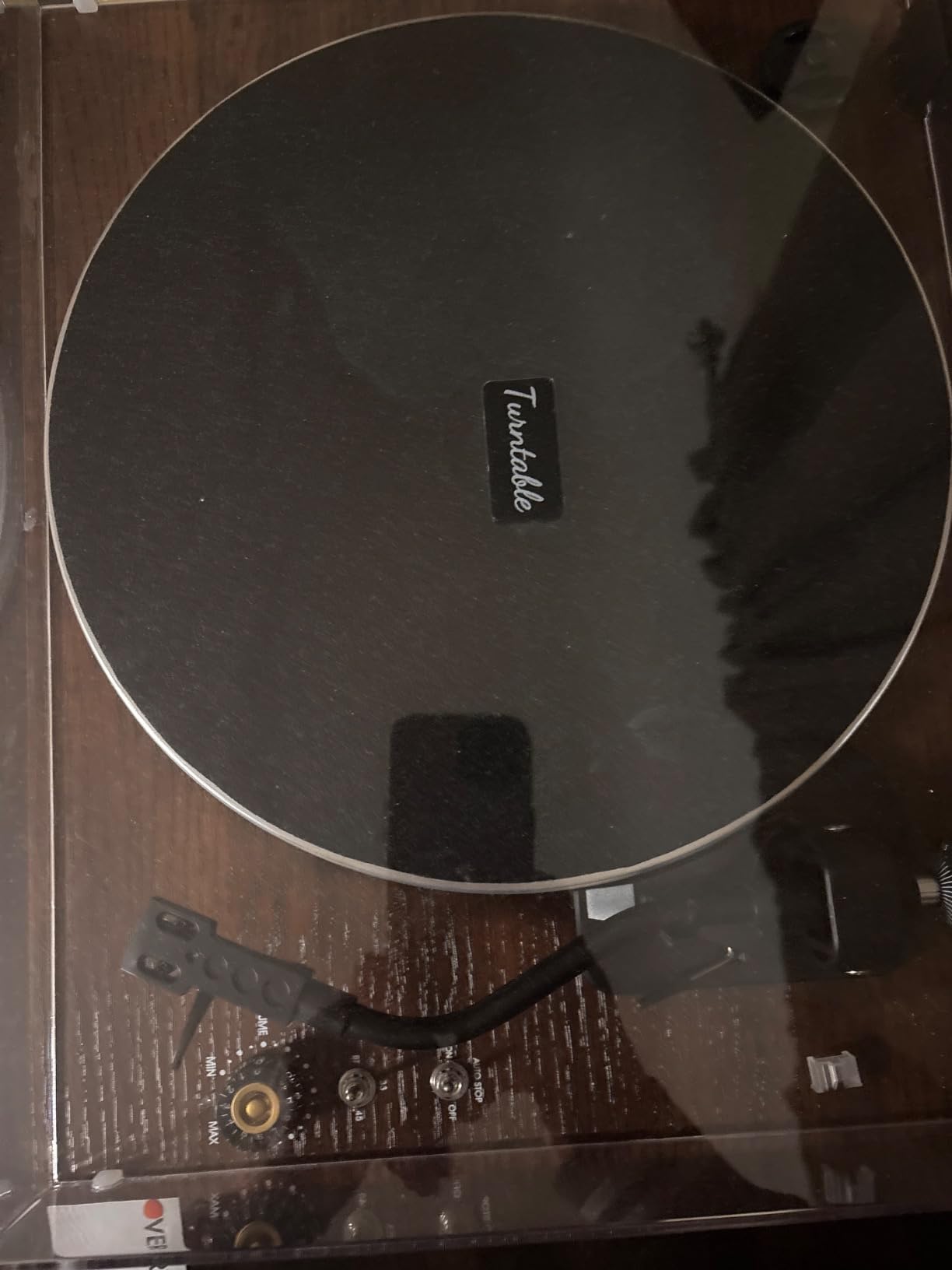 Seasonlife® All-in-One Record Player with 4 Speakers & Bluetooth, Brown customer photo 2