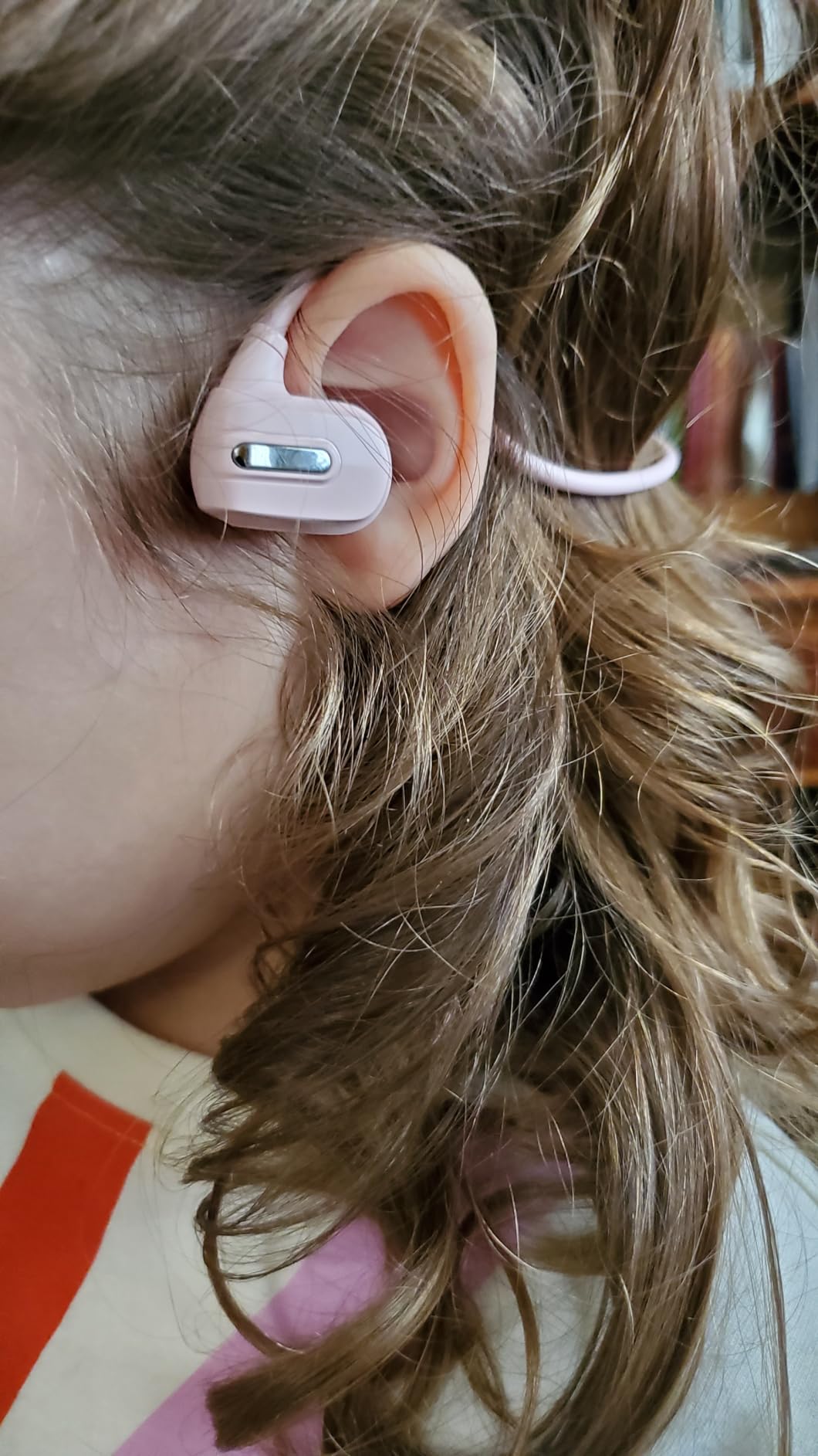 Golvery Kids Wireless Earbuds, Open Ear Bluetooth Headphones for Children customer photo 1