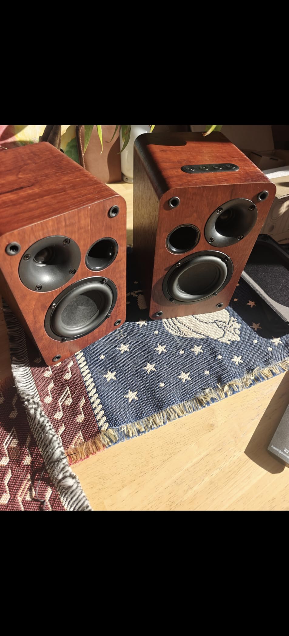 Saiyin Powered Bluetooth Bookshelf Speakers customer photo 1