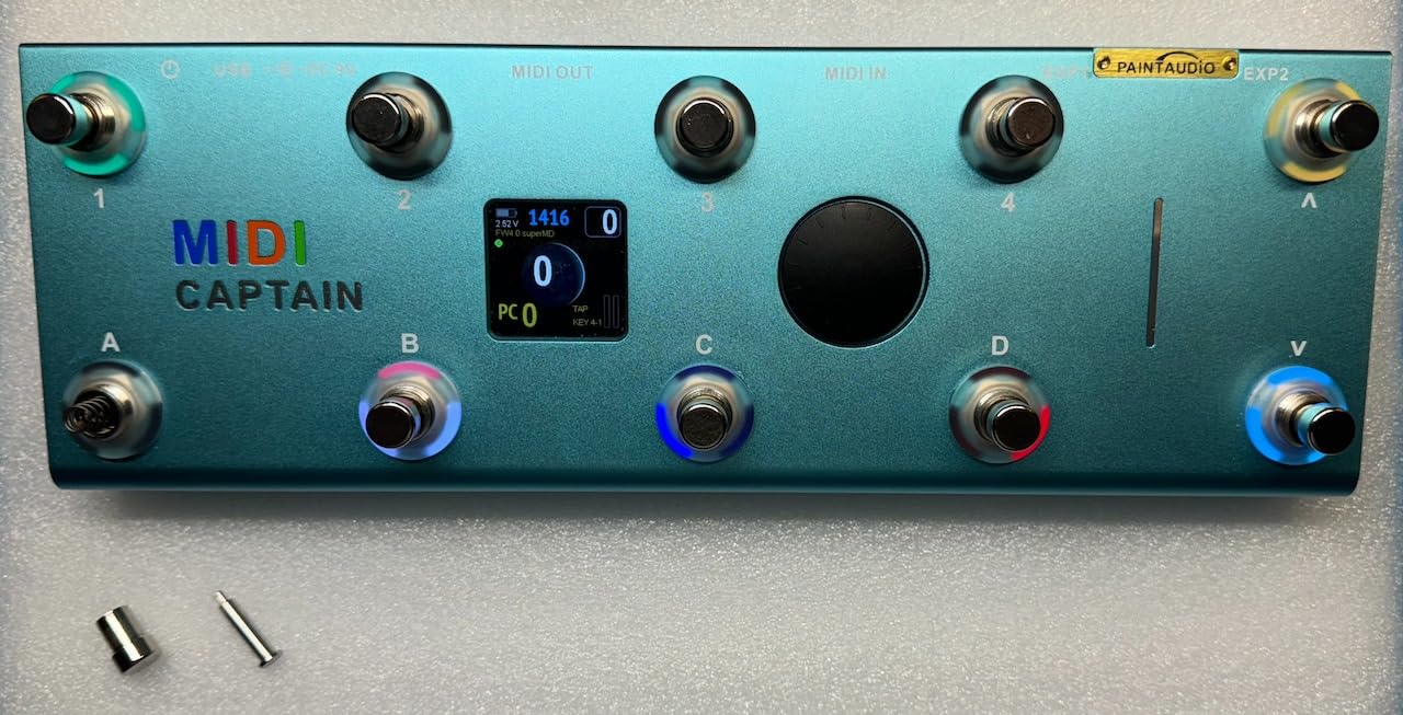 PAINTAUDIO MIDI Captain Foot Controller Multi-Effects Keyboards Synthesizer USB-MIDI musical software Bias with Time Engine Function Support all PC/CC/Note commander 10 Foot Switches customer photo 2