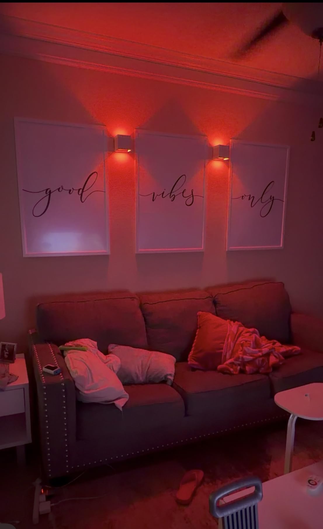 LED Wall Lights for Room Decor, 16 Colors RGB Wall Lamp, Battery Operated Wall Sconce 6000mAh, Rechargeable, Remote Control, Dimmable, Cordless Wall Light for Bedroom Living Room, Black customer photo 2