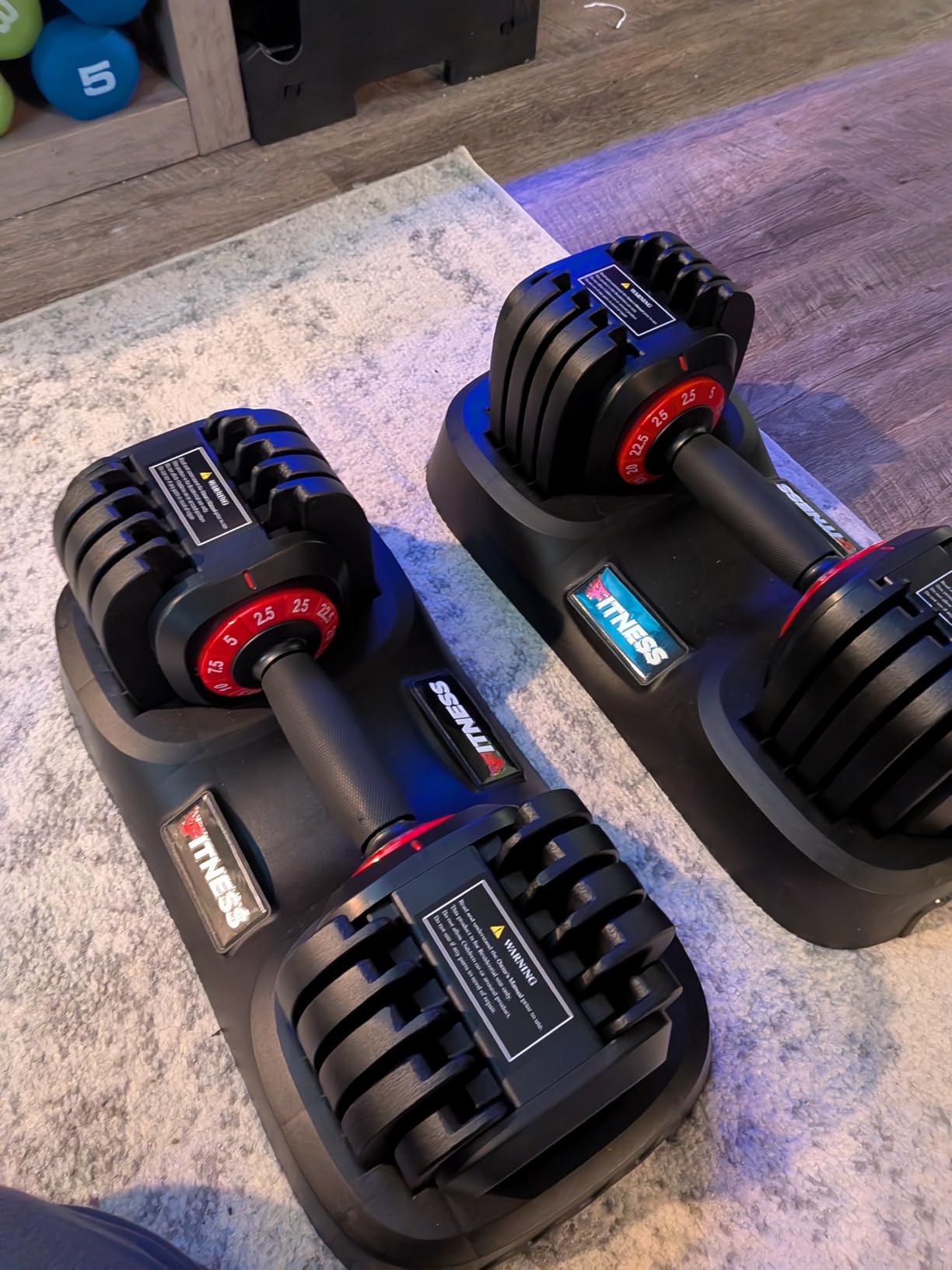Rendpas Adjustable Dumbbell Set for Home Gym Strength Training customer photo 1