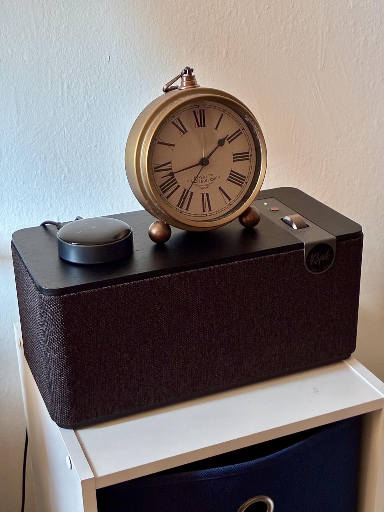Klipsch The One Plus Premium Bluetooth Speaker System with Two 2.25” Full Range Drivers, 4.5” Woofer, Bluetooth 5.3 with Up to 40 ft. of Distance, Walnut customer photo 2
