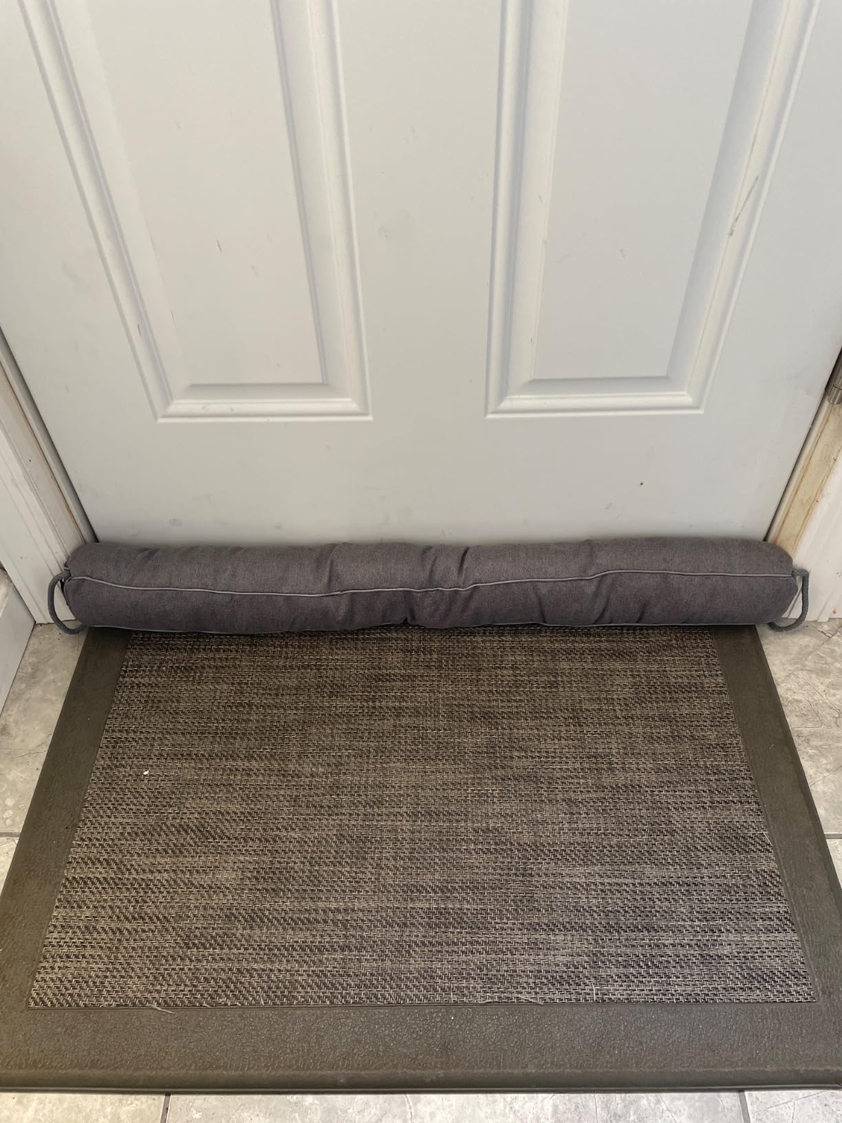 MAGZO Triangular Weighted Door Draft Stopper 36 Inches, Gray customer photo 2