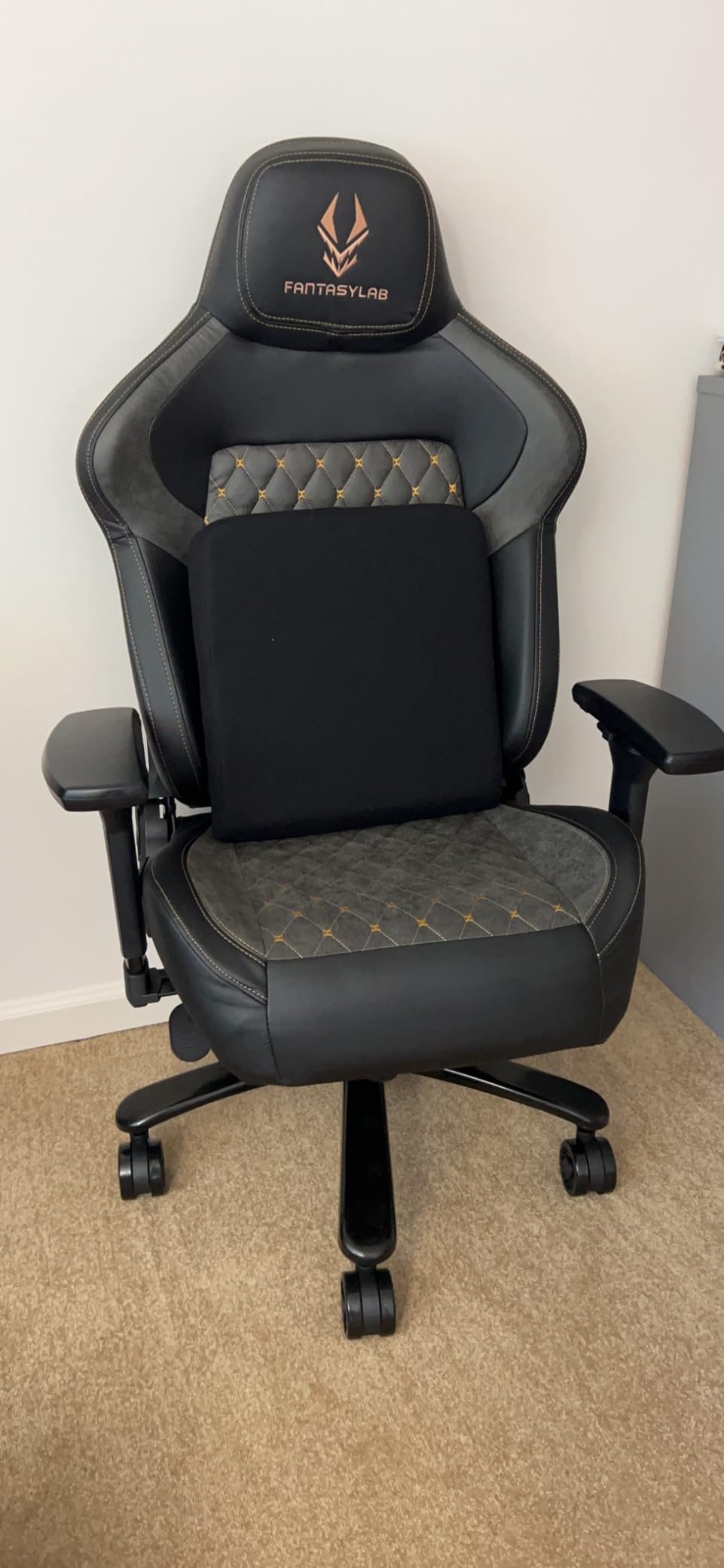 Big and Tall Gaming Chair 440LBS Gaming Chair with Metal Base Memory Foam Lumbar 4D Adjustable Armrest Computer Chair for Heavy People Ergonomic High-Back Computer Chair customer photo 2