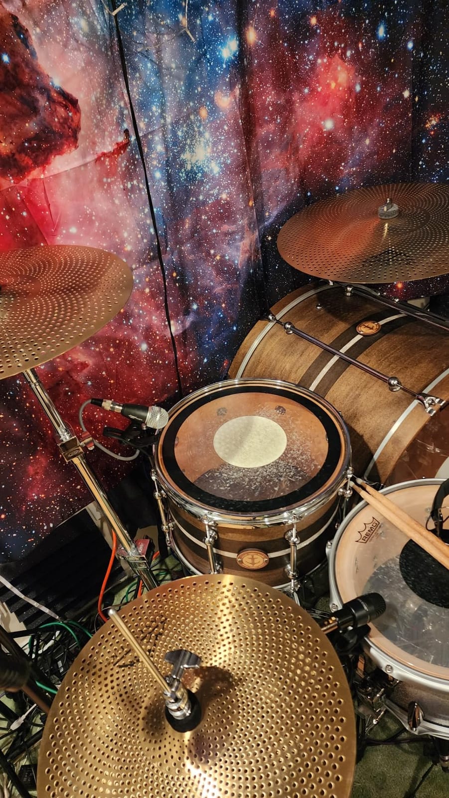 EASTROCK 5 Pieces Low Volume Cymbal Pack with Cymbal Bag and Felts,Silver customer photo 2