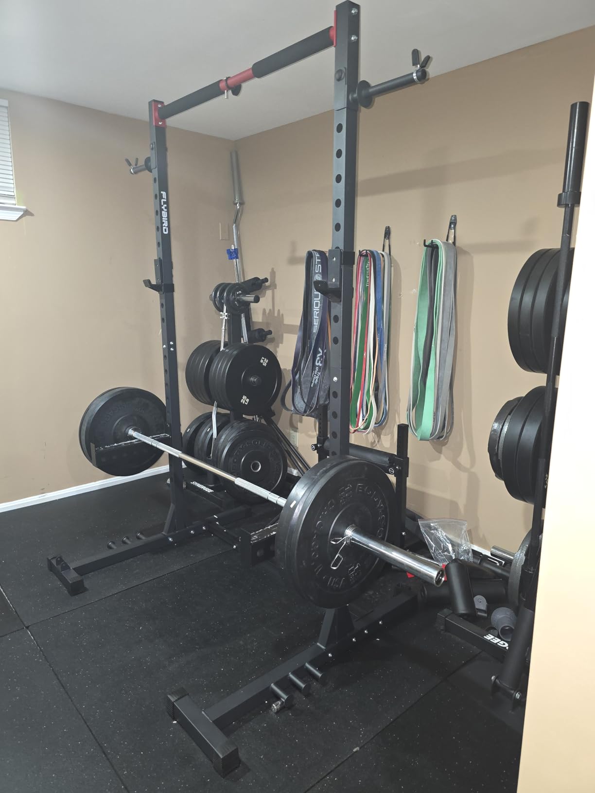 FLYBIRD SR1 Squat Rack, Adjustable Power Rack for 6FT/7FT Barbells customer photo 1