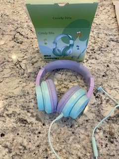 Candy Bila Wired Kids Headphones for School, Over-Ear for Boys Girls customer photo 1