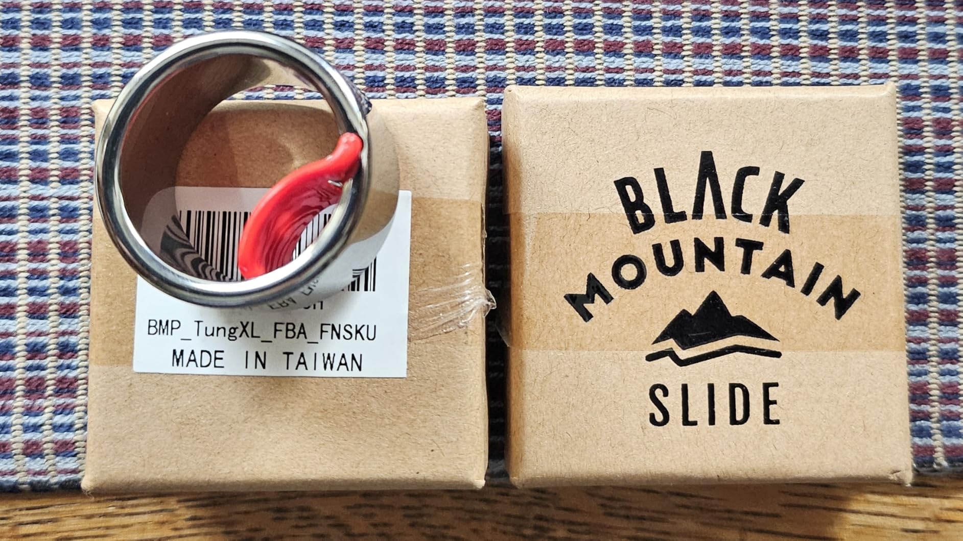 Black Mountain Slide Guitar Rings - Made from Tungsten Steel customer photo 1