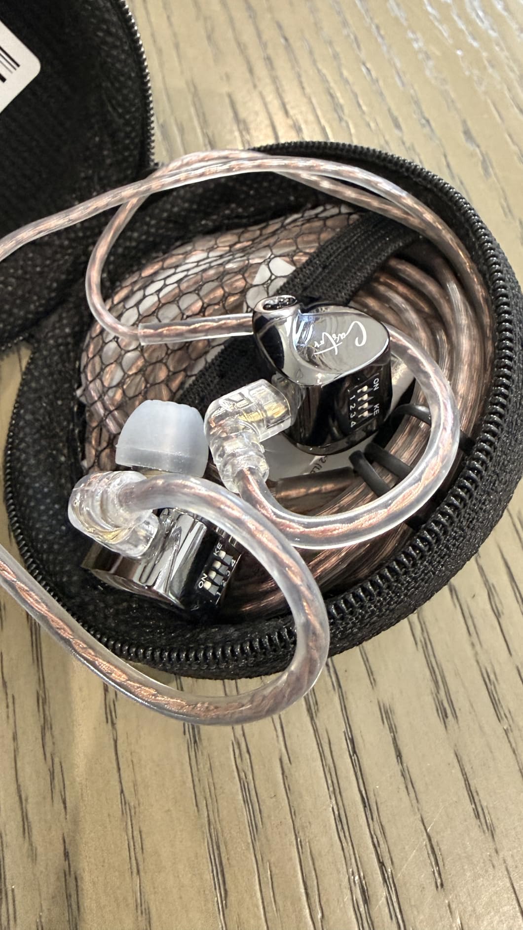 in Ear Monitor Headphones, KZ Castor Improved Bass HiFi Earphone Sound Tunable Noise Isolating IEMs, Dual-Dynamic Driver Wired Earbuds with Detachable Cable for Singers Musicians customer photo 1