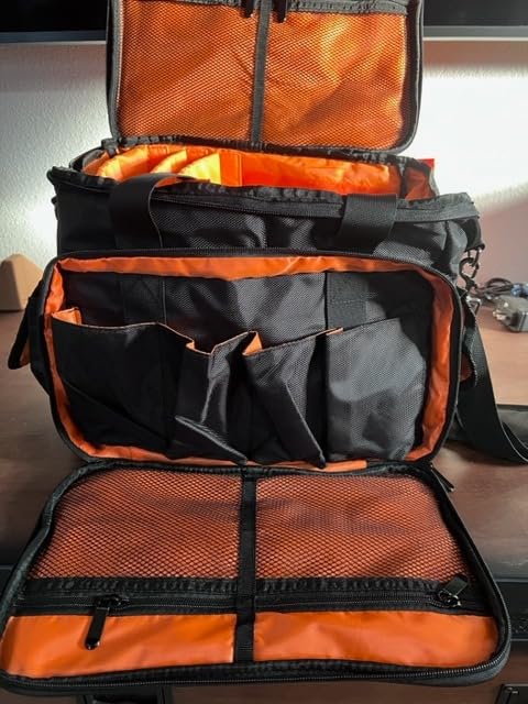 DJ Cable File Bag with 6 Detachable Dividers High Capacity Gig Cable Bag customer photo 1