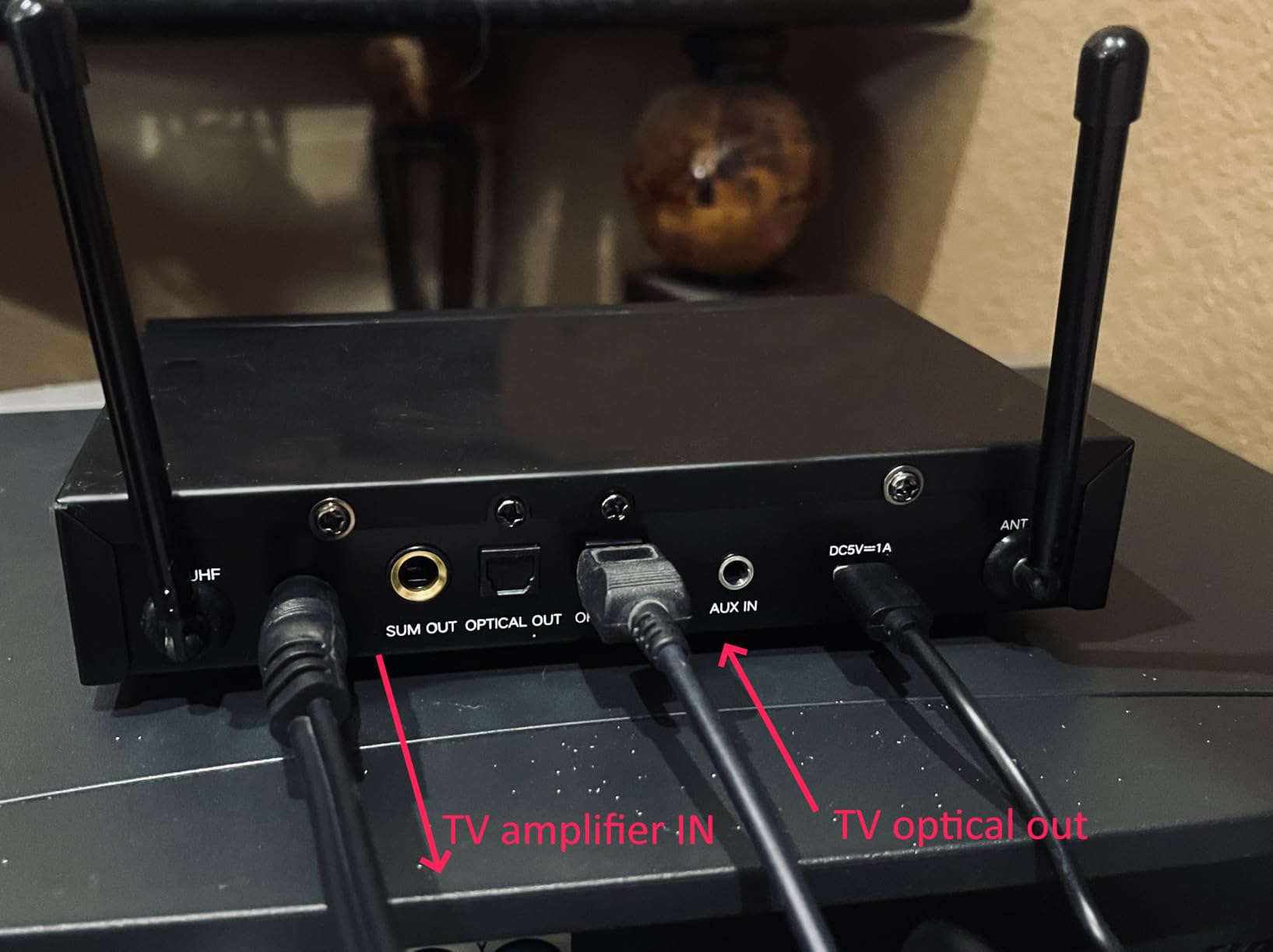Sound Town 100 Channels Wireless Microphone Karaoke Mixer System with 2 Metal Handheld Microphones, Optical (Toslink), AUX, for Smart TV, Home Theater, Sound Bar (SWM16-2MEGA) customer photo 2