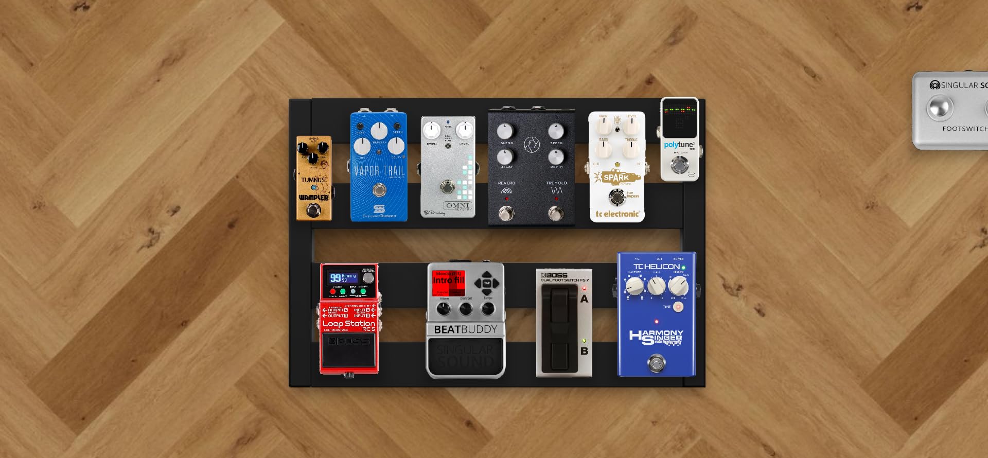 STRICH Guitar Pedal Board Aluminum Alloy 1.2lb Super Light Effect Pedalboard 15'' x 8.66'' with Carry Bag, MINI+ 15 customer photo 1