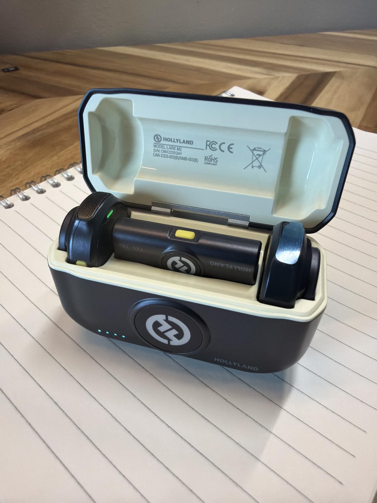 Hollyland Lark M2 Wireless Microphone for iPhone15/16/17&Android, USB C Mini Lapel Microphone Wireless, 1000ft Range, Hi-Fi Audio, Noise Cancellation, 30H Battery for Video Recording, Streaming customer photo 2