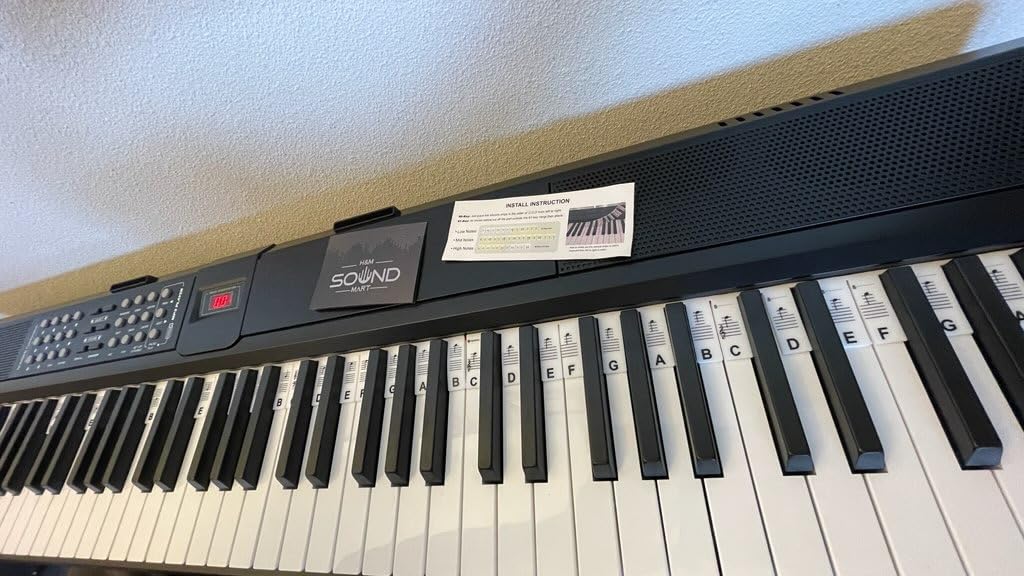 STRICH 88 Keys Weighted Keyboard with Sustain Pedal, Hammer-Action Digital Piano, 2x15W Built-In Speakers, Full-size Electric Piano Keyboard Supports USB-MIDI/Wireless Connect, SDP-120 customer photo 1
