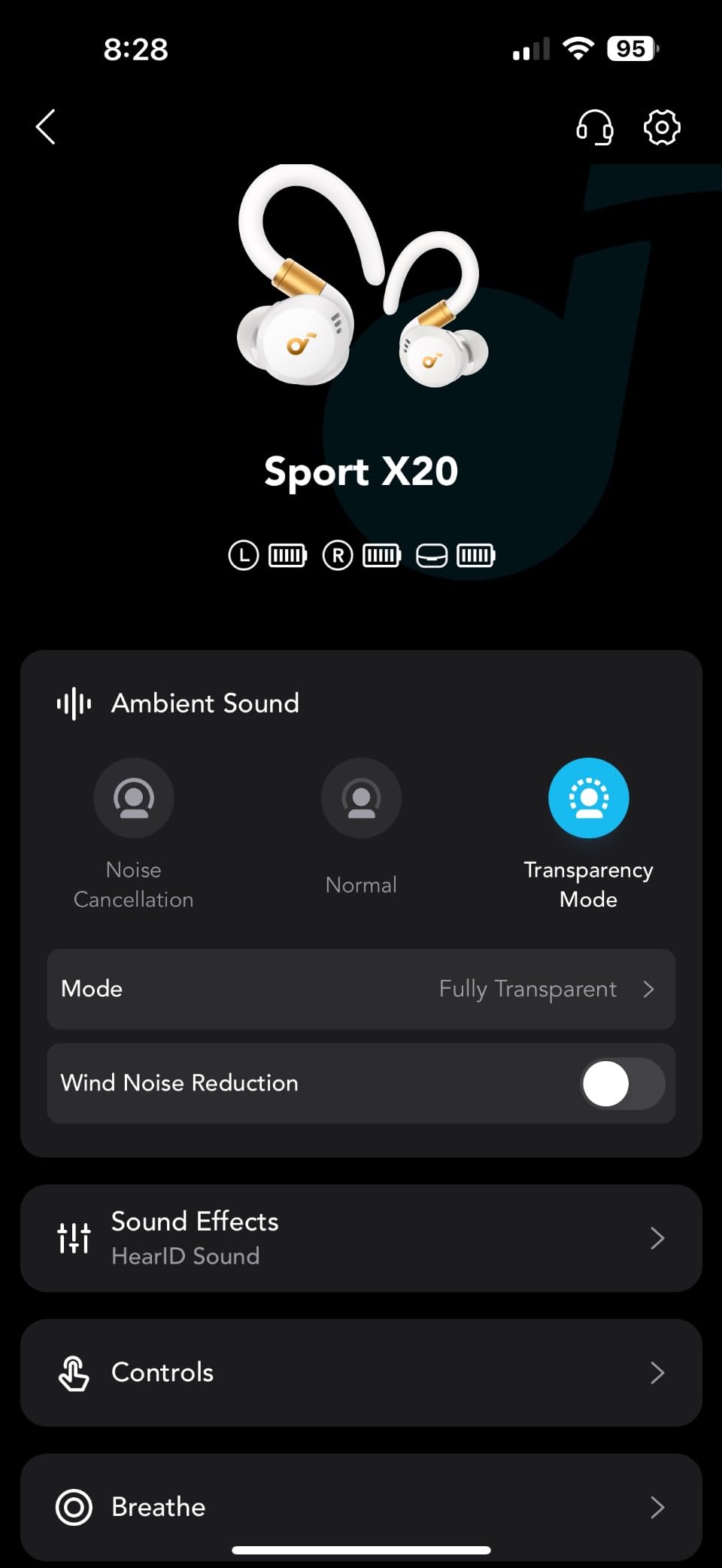 Soundcore Sport X20 by Anker Noise Cancelling Workout Earbuds, Ear Hooks customer photo 2