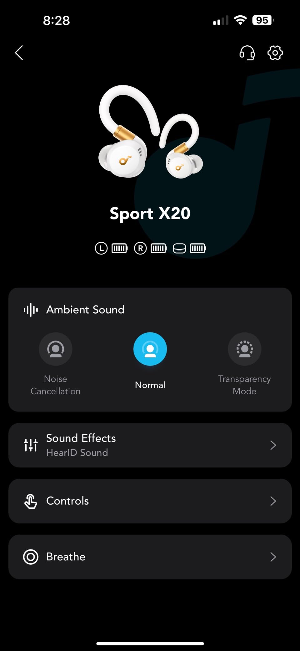 soundcore Sport X20 by Anker Noise Cancelling Workout Earbuds, Ear Hooks customer photo 2