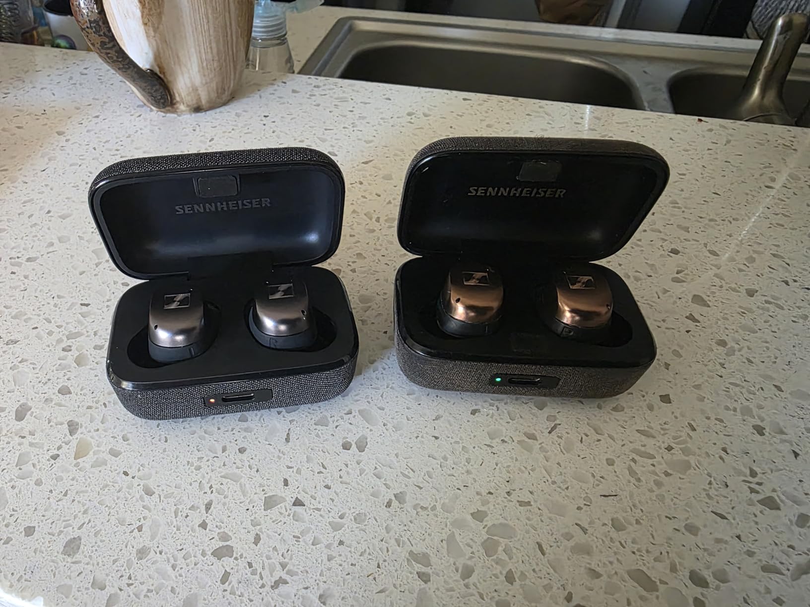 Sennheiser Momentum True Wireless 4 Smart Earbuds with Bluetooth 5.4, Crystal-Clear Sound, Comfortable Design, 30-Hour Battery Life, Adaptive ANC, LE Audio and Auracast - Black Copper customer photo 2