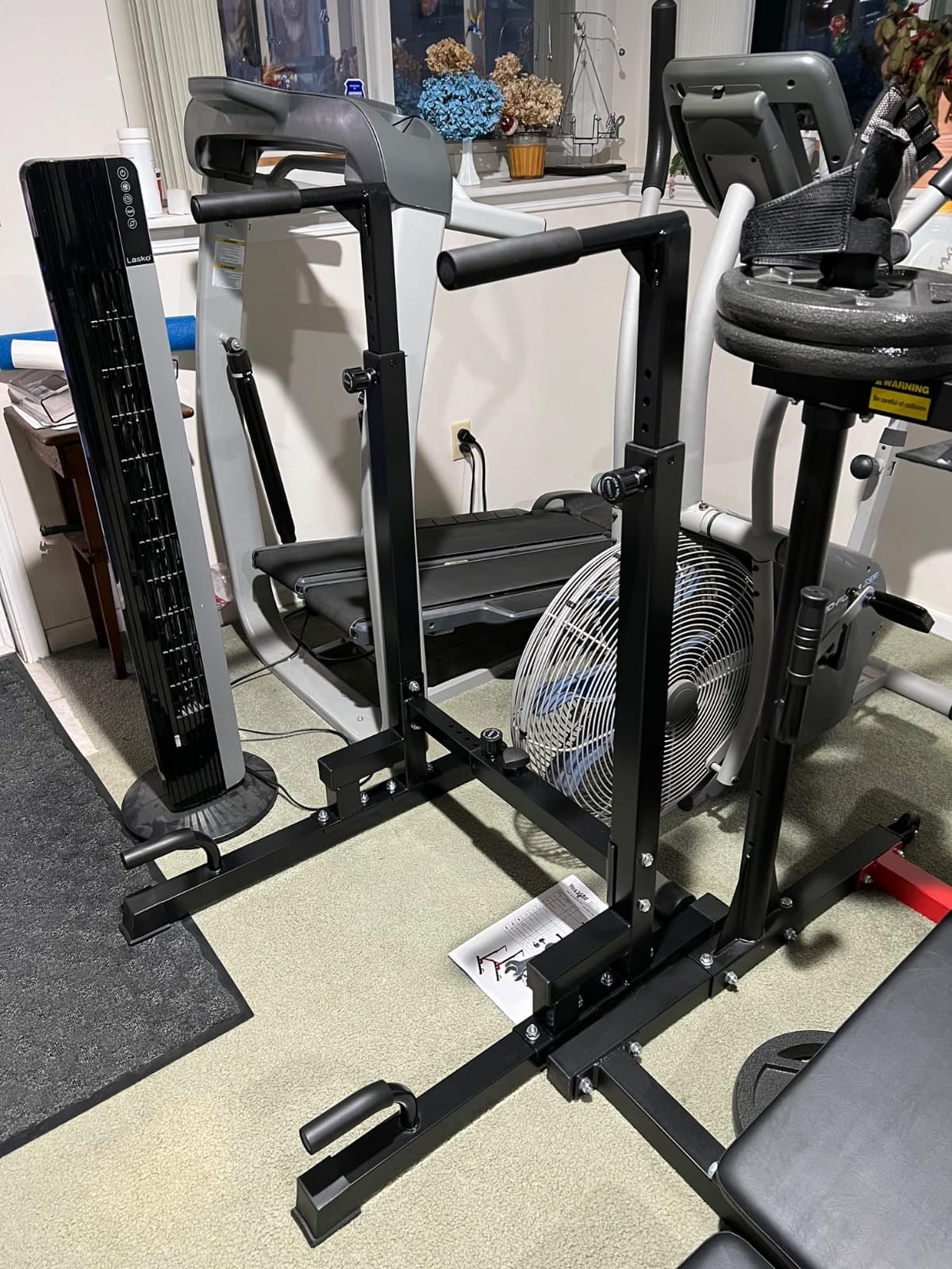Yes4All Dip Stand 500 LBS Capacity, 80 Levels Adjustable Dip Bars, Dip Station Machine for Home Gym customer photo 2