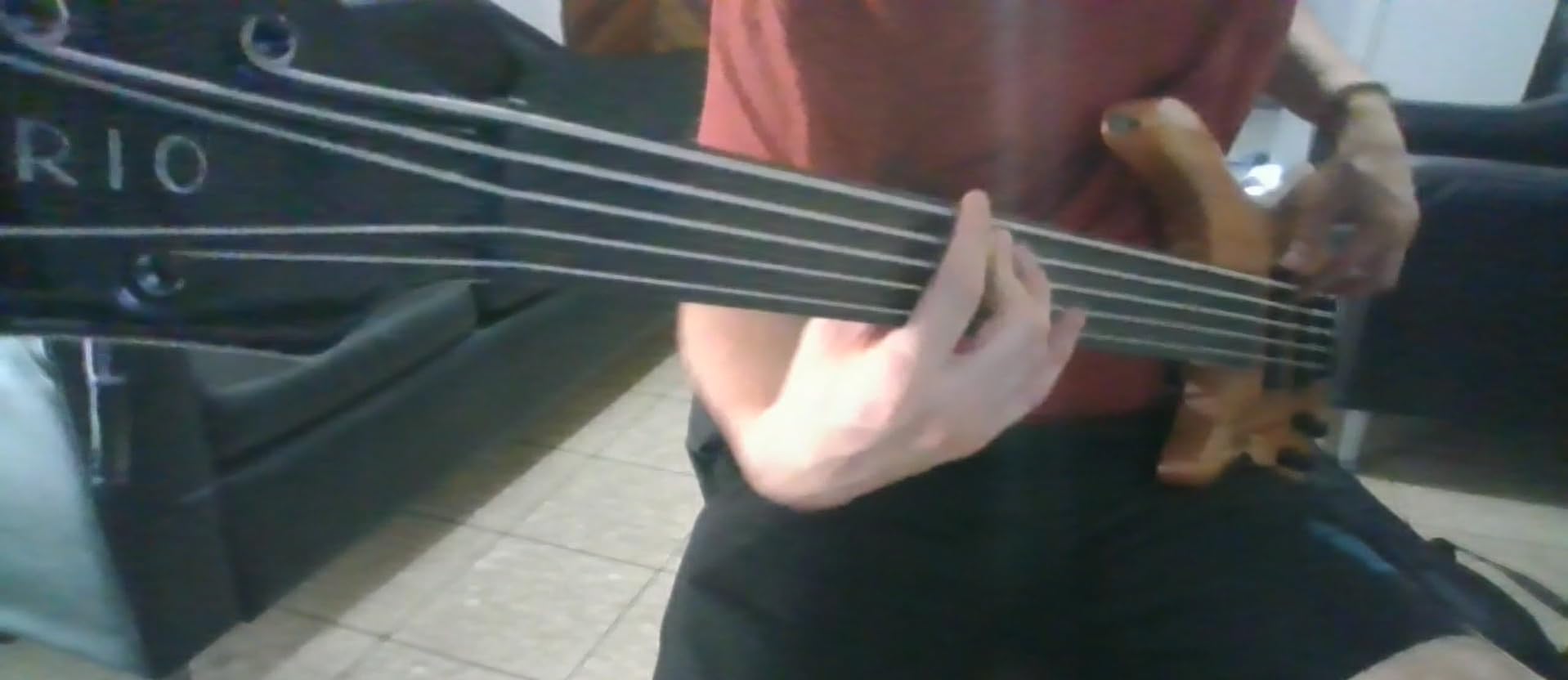 TARIO Left-handed Fretless 5 String Electric Bass Bolt_On Maple Neck,basswood Body customer photo 1