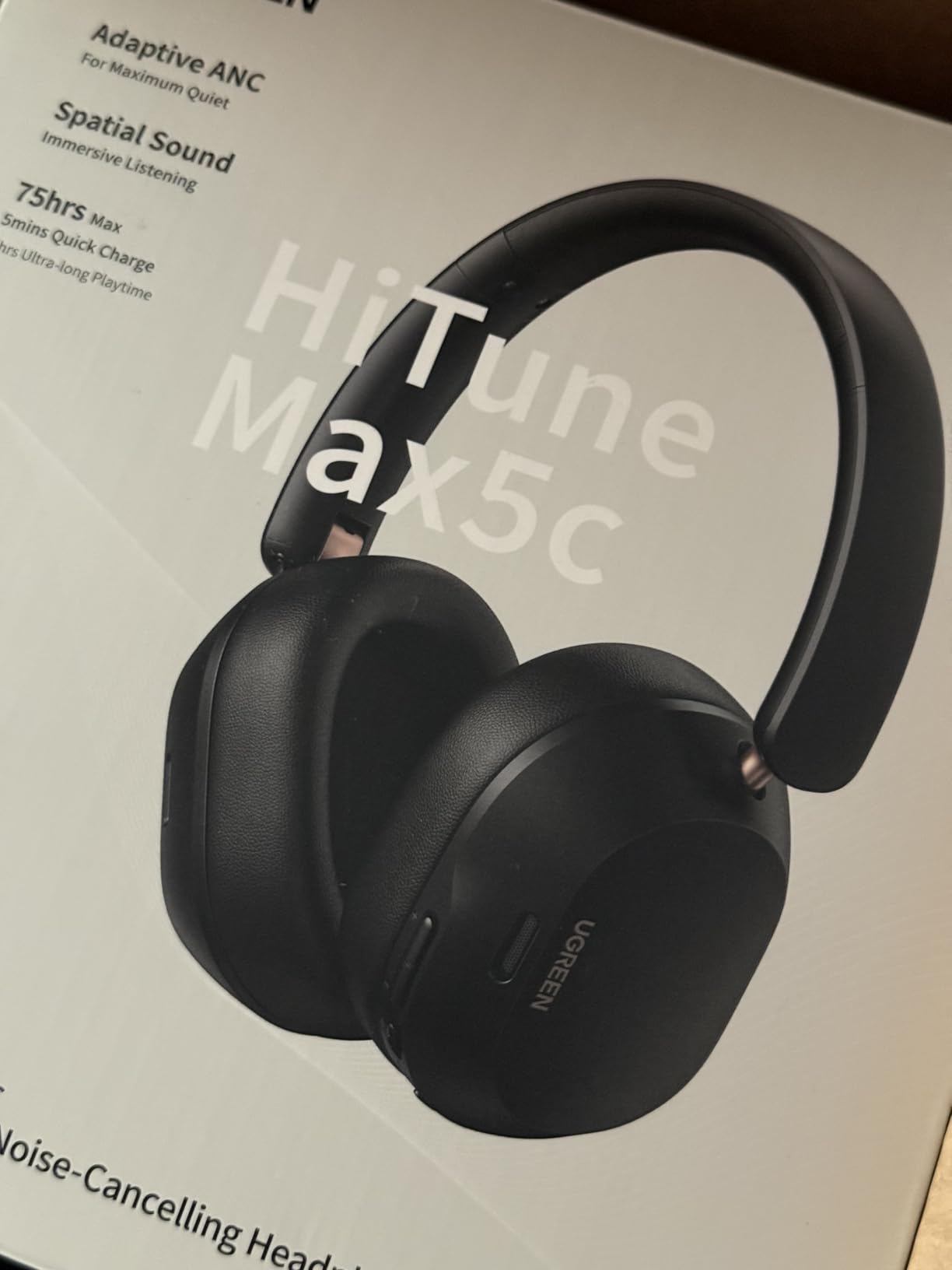 UGREEN HiTune Max5c Wireless Over Ear Headphones, Hybrid ANC, 75H Playtimes customer photo 1