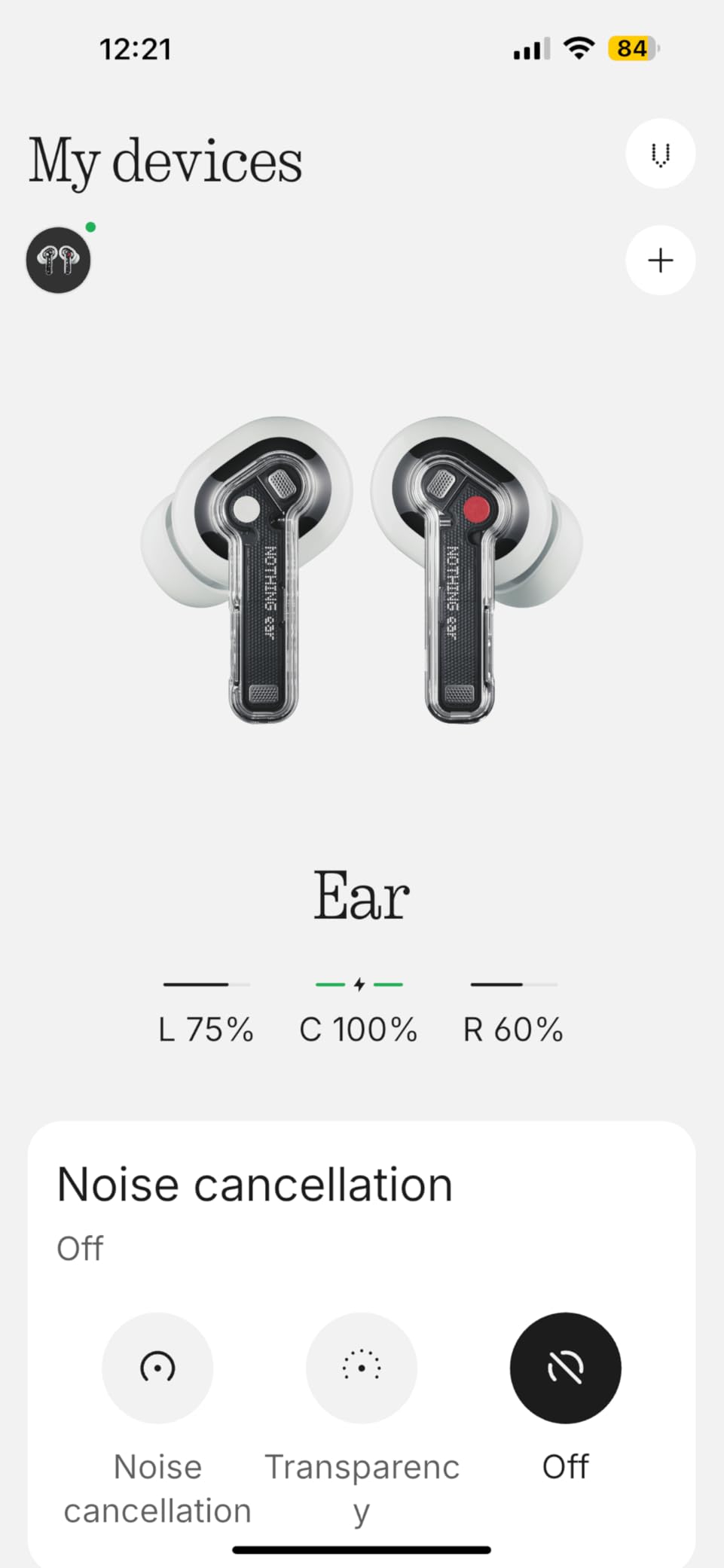 Nothing Ear Wireless Earbuds Bluetooth, 45dB Hybrid Smart ANC Earbuds, 11mm Deep Bass Boost, Hi-Res Audio with LDAC & LHDC 5.0, 6 Mics Call, 40.5H Playtime with Fast Charging Case, ChatGPT Supported customer photo 1
