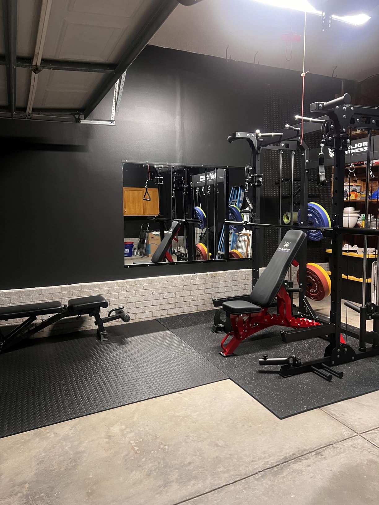 pertetey 48 x 24 in Home Gym Mirrors, Frameless, 2-Pack customer photo 2