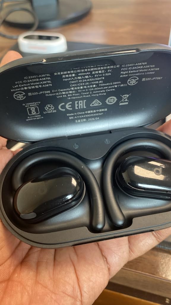Soundcore V20i by Anker Open Ear Earbuds, Open Ear Headphones True Wireless customer photo 1