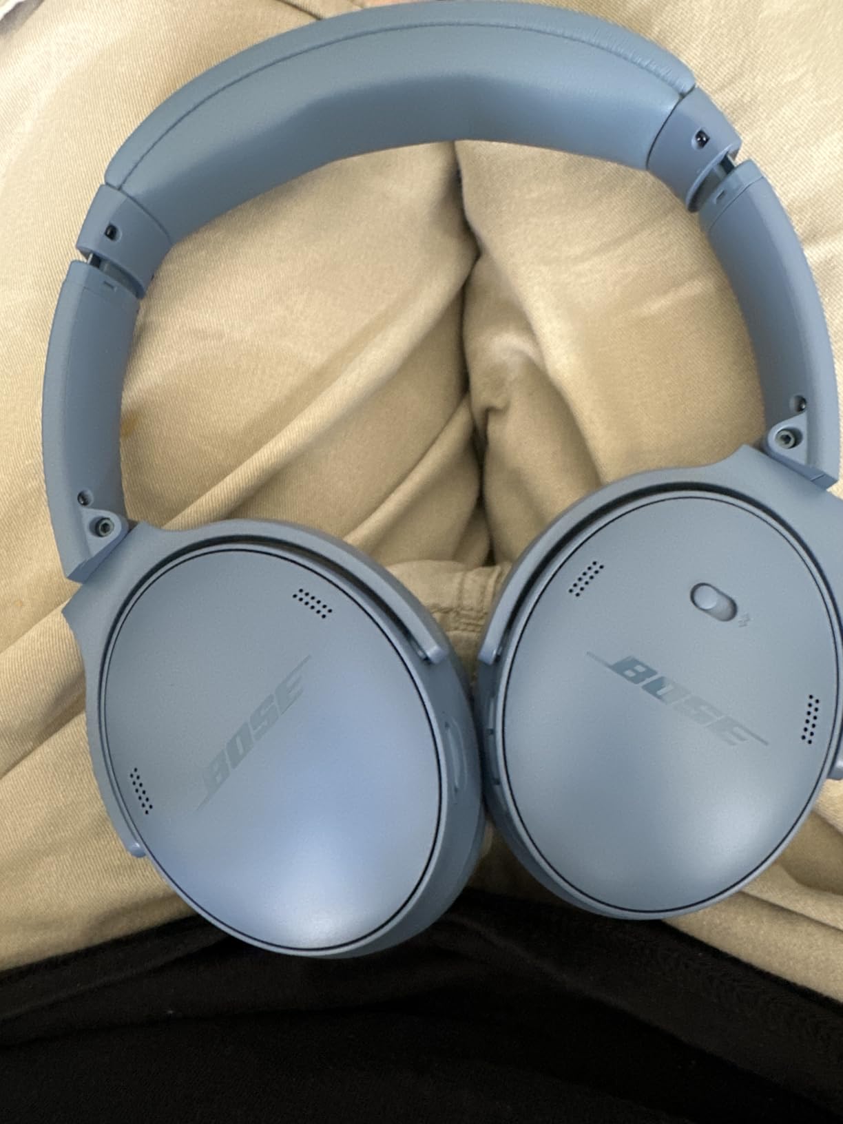 Bose QuietComfort Headphones - Wireless Bluetooth Headphones, Active Over Ear Noise Cancelling and Mic, USB-C Charging, Deep Bass, Up to 24 Hours of Playtime, Sandstone customer photo 2