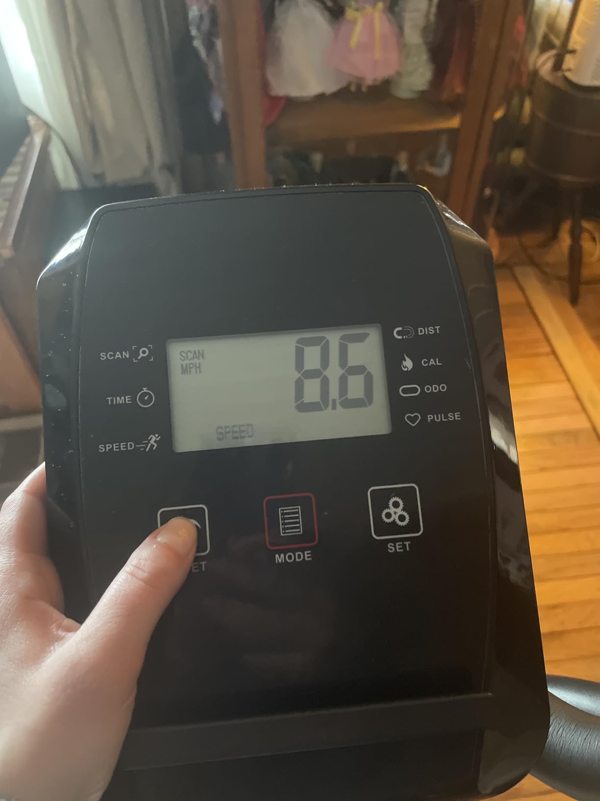 pooboo Elliptical Machine, Elliptical Exercise Machine with 16-Level Resistance&Quiet Magnetic Driving System, Elliptical Machine for Home with LCD Monitor,15-17IN Stride customer photo 1