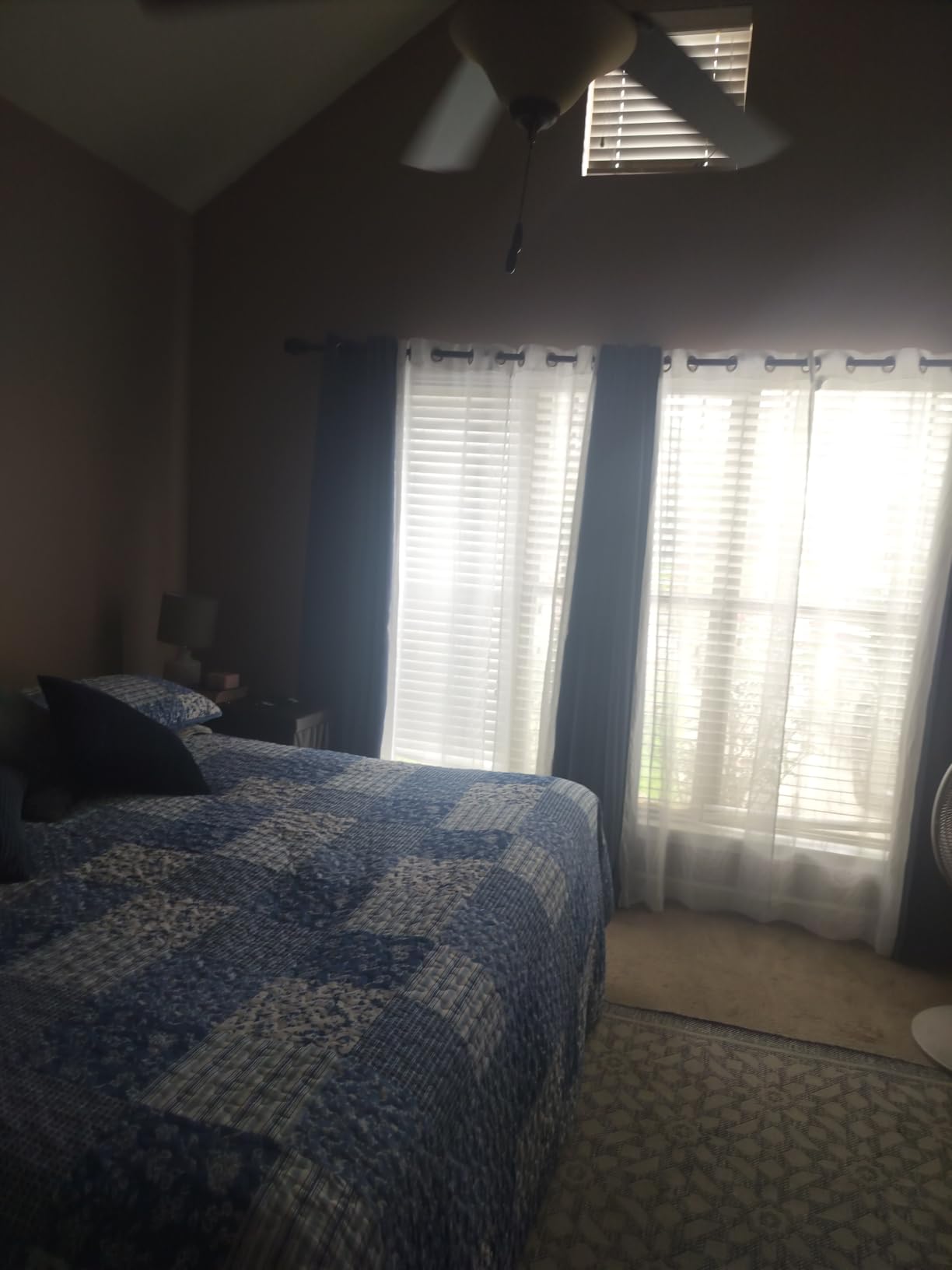 NICETOWN Full Blackout Curtains 96 inch Long for Home Theater, Grommet Energy Saving Room Darkening Window Treatment Thermal Curtains Portable Sun Shades for Living Room, W52 x L96, 2 Panels customer photo 1