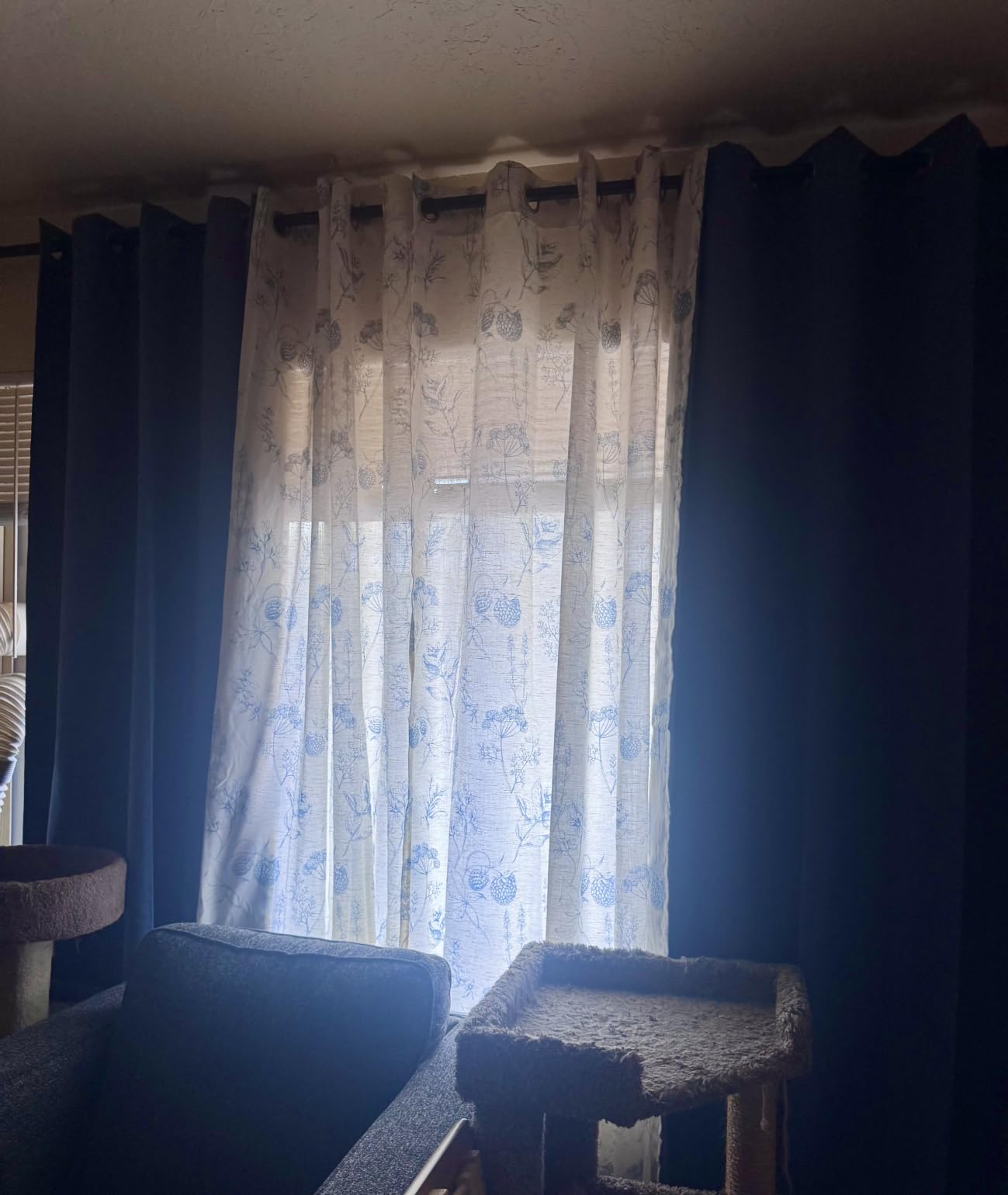 NICETOWN Full Blackout Curtains 96 inch Long for Home Theater, Grommet Energy Saving Room Darkening Window Treatment Thermal Curtains Portable Sun Shades for Living Room, W52 x L96, 2 Panels customer photo 2
