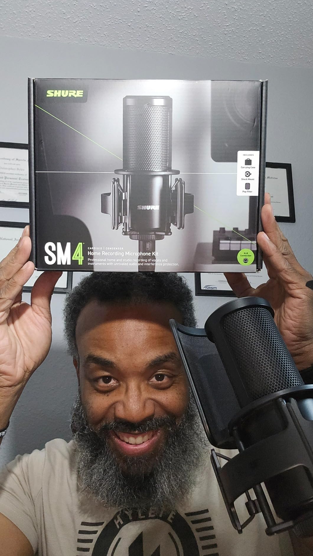 Shure SM4 XLR Studio Condenser Microphone Kit for Recording customer photo 2