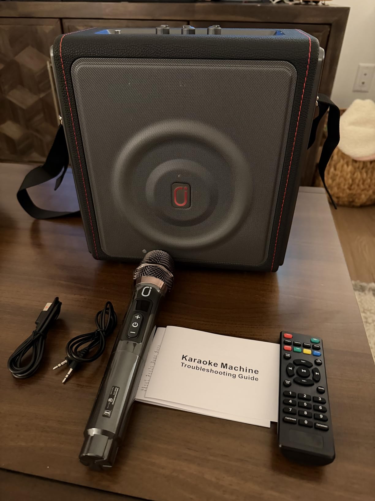 Karaoke Machine for Adults with 2 Wireless Microphones, 200W PA System customer photo 1