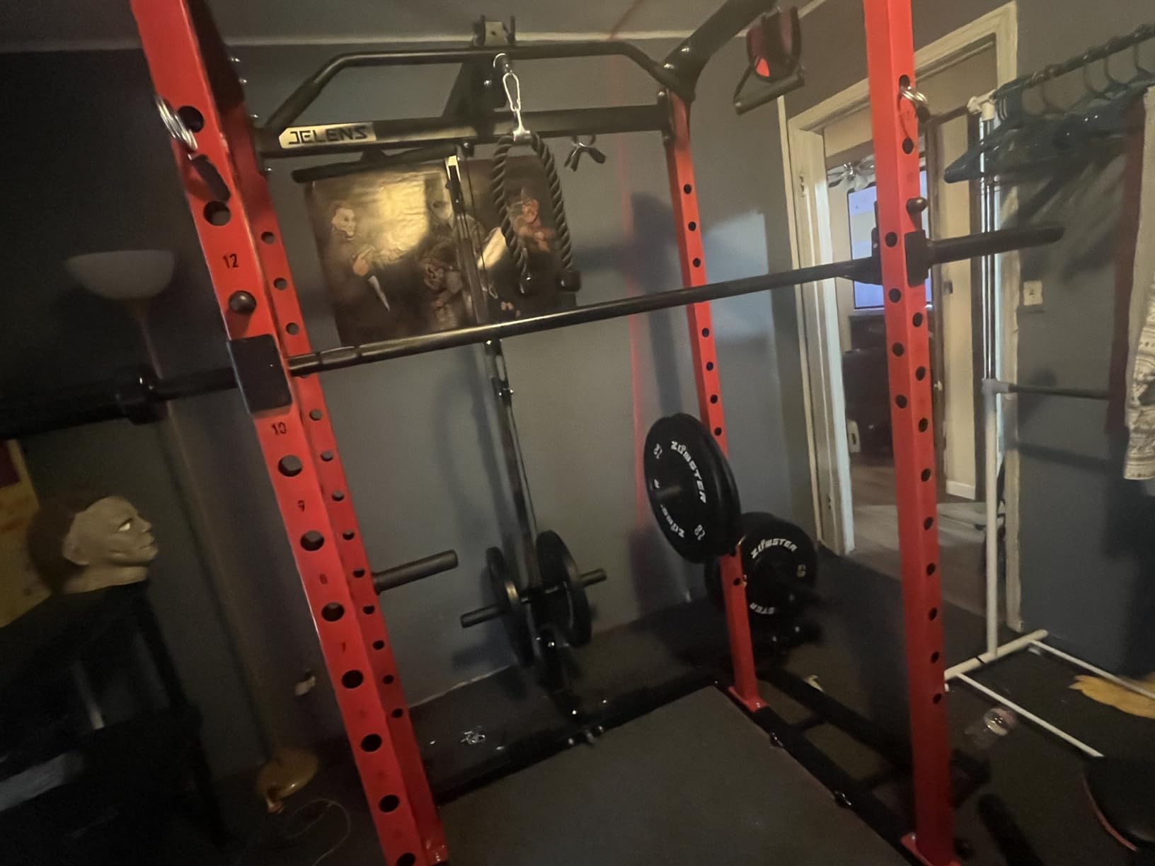 HANDBODE 7 ft Olympic Barbell, 45 lb Weight Bar, 2-Inch Sleeves customer photo 1
