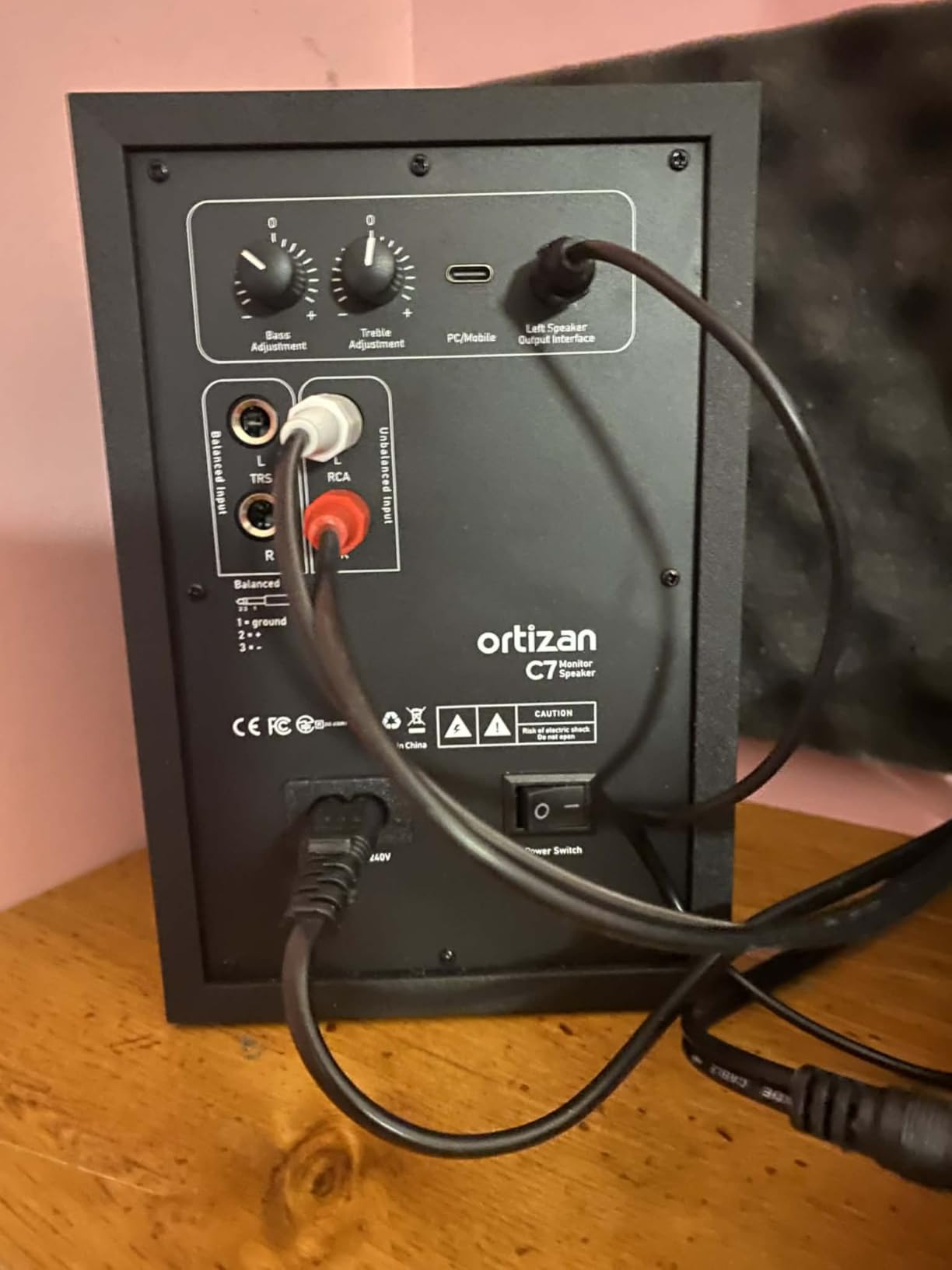 Ortizan C7 Powered Studio Monitors Pair with Bluetooth 5.3, White customer photo 1