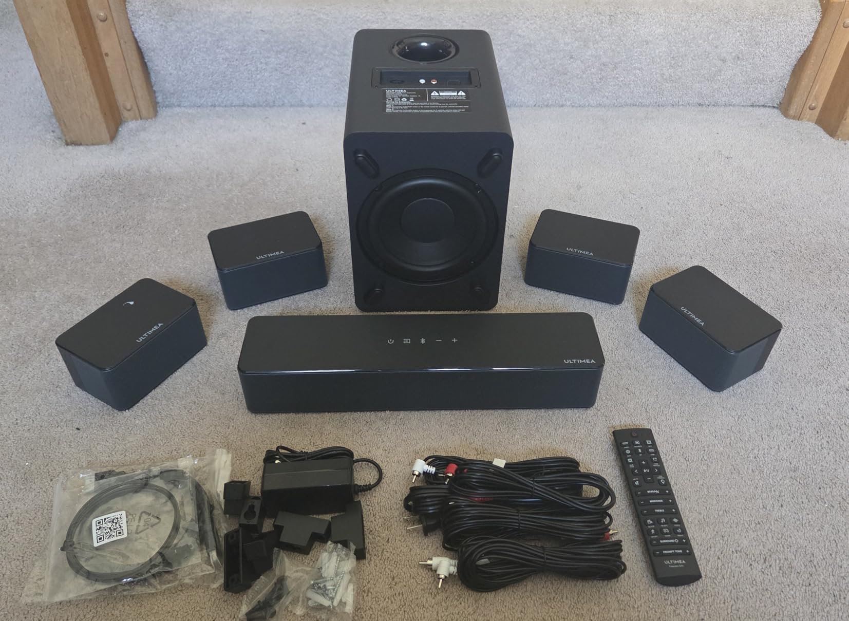 ULTIMEA 7.1ch Sound Bar for TV with 4 Surround Speakers, Wireless Subwoofer customer photo 1