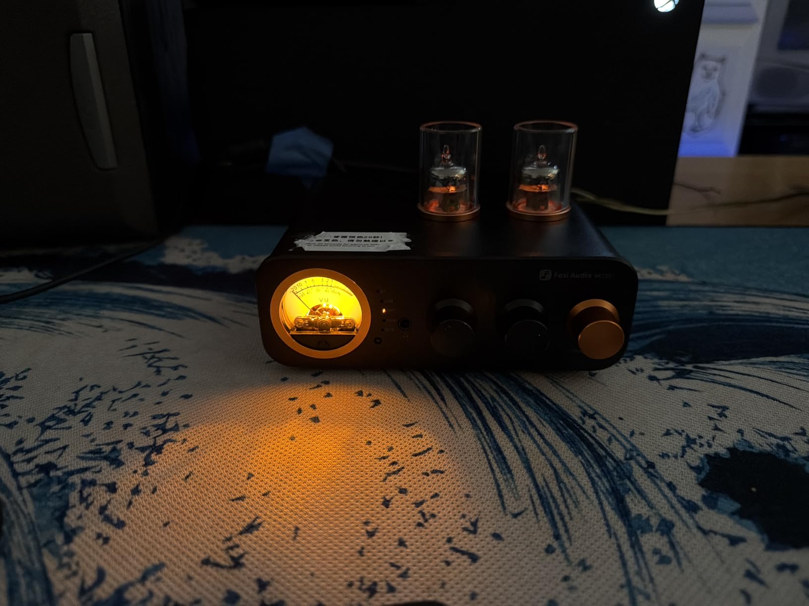 Fosi Audio MC331 Tube Integrated Amplifier with DAC, 2 Channel Home Audio Stereo Power Amp for HiFi Bookshelf Speakers/3.5mm Headphones, Vintage VU Meter Preamp with Bluetooth and USB/Opt/Coax/RCA customer photo 2