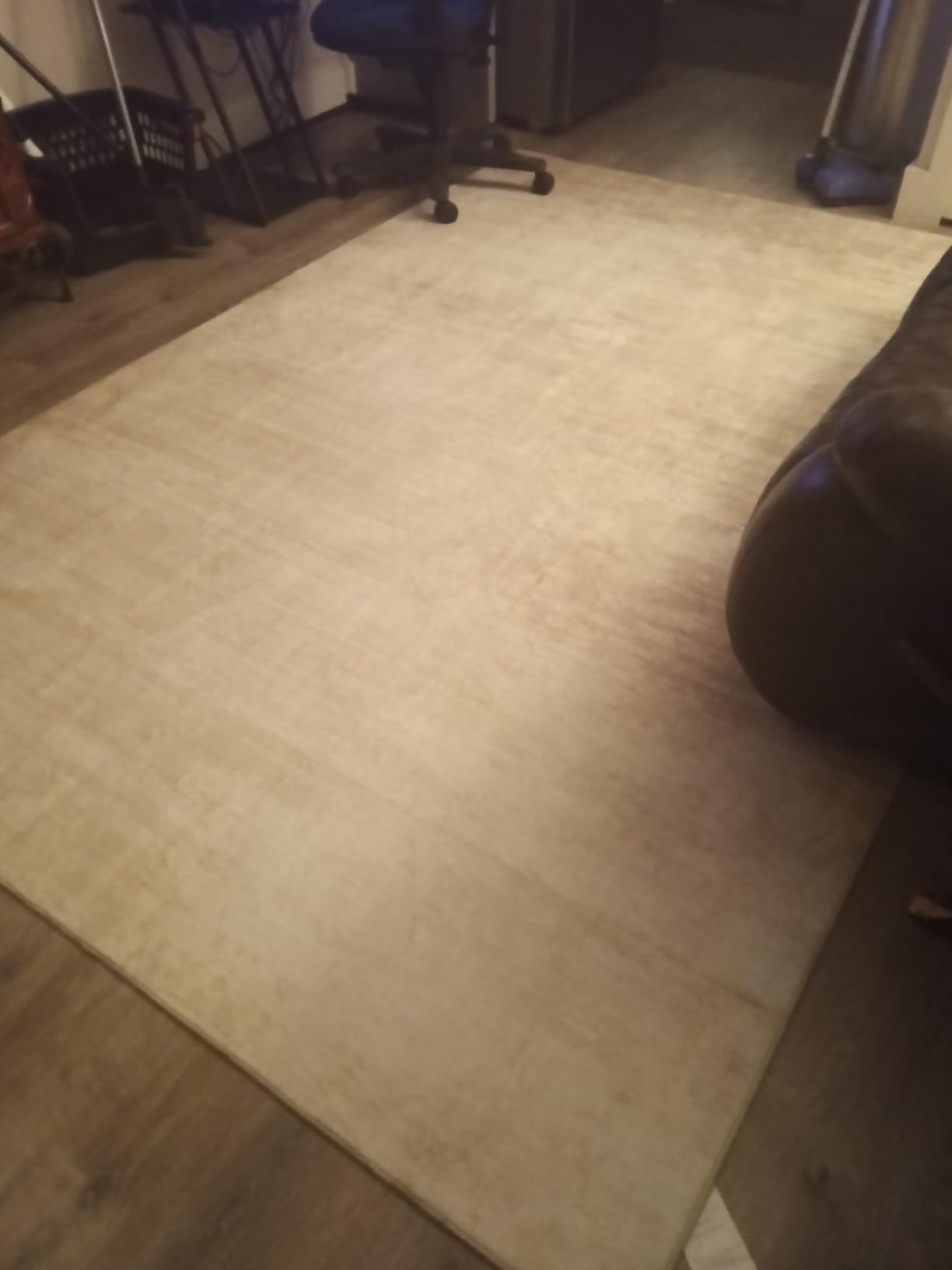 Area Rugs 5x7 Living Room: Washable Rug Modern Abstract Large Rug Soft Non Slip Neutral Rugs Stain Resistant Indoor Carpet for Bedroom Kitchen Dining Room Table Nursery Home Office Rugs(Beige,5'x7') customer photo 1