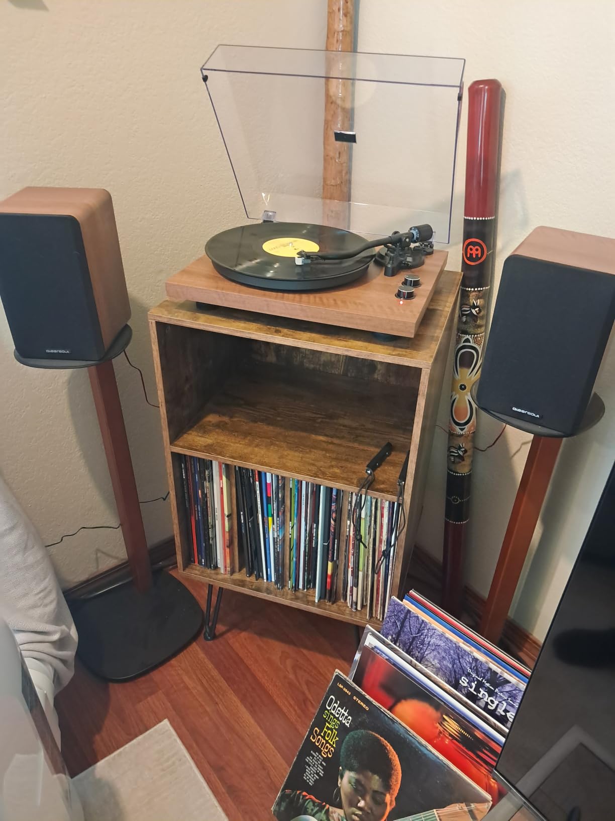 QLEARSOUL SoulBox S1 Vinyl Record Player with Stereo Speakers customer photo 1