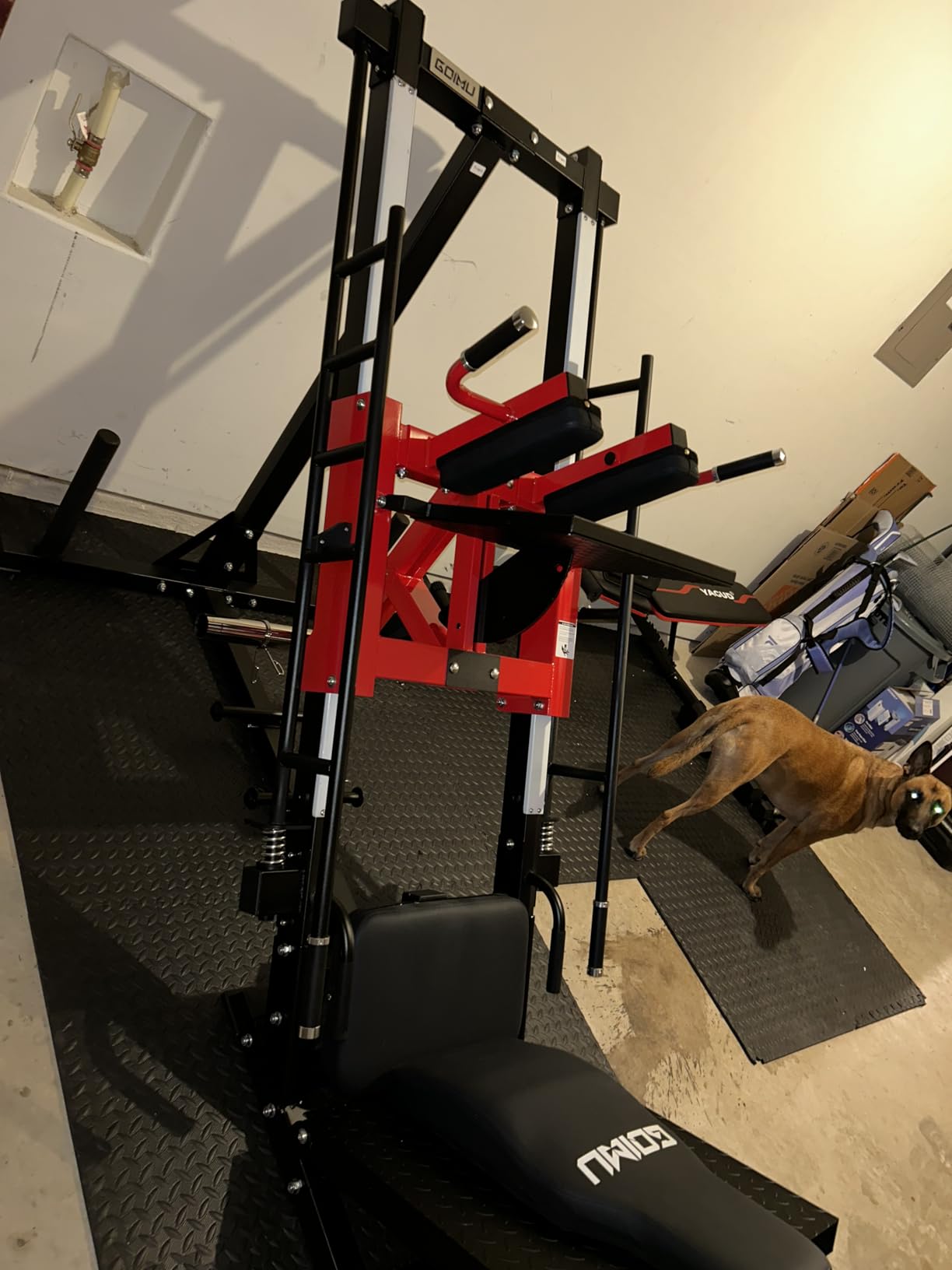 Leg Press Hack Squat Machine with Back Support Cushion, 3 in 1 Adjustable Leg Press Machine with Quad Track Roller System, Hack Squat Machine customer photo 1