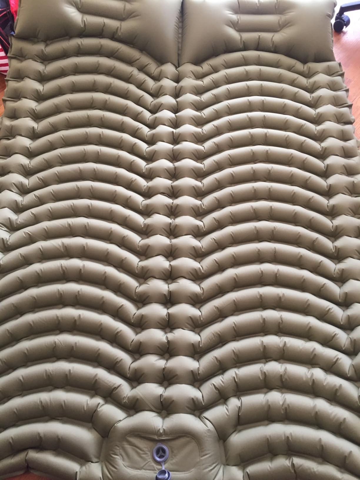 Double Camping Sleeping pad with Pillow & Built-in Foot Pump customer photo 1