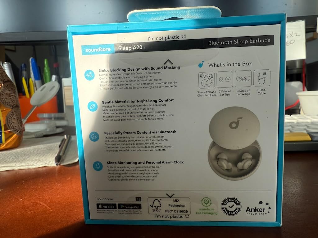Soundcore Sleep A20 Set by Anker, Sleep Earbuds with Comfortable Ear Tips customer photo 2