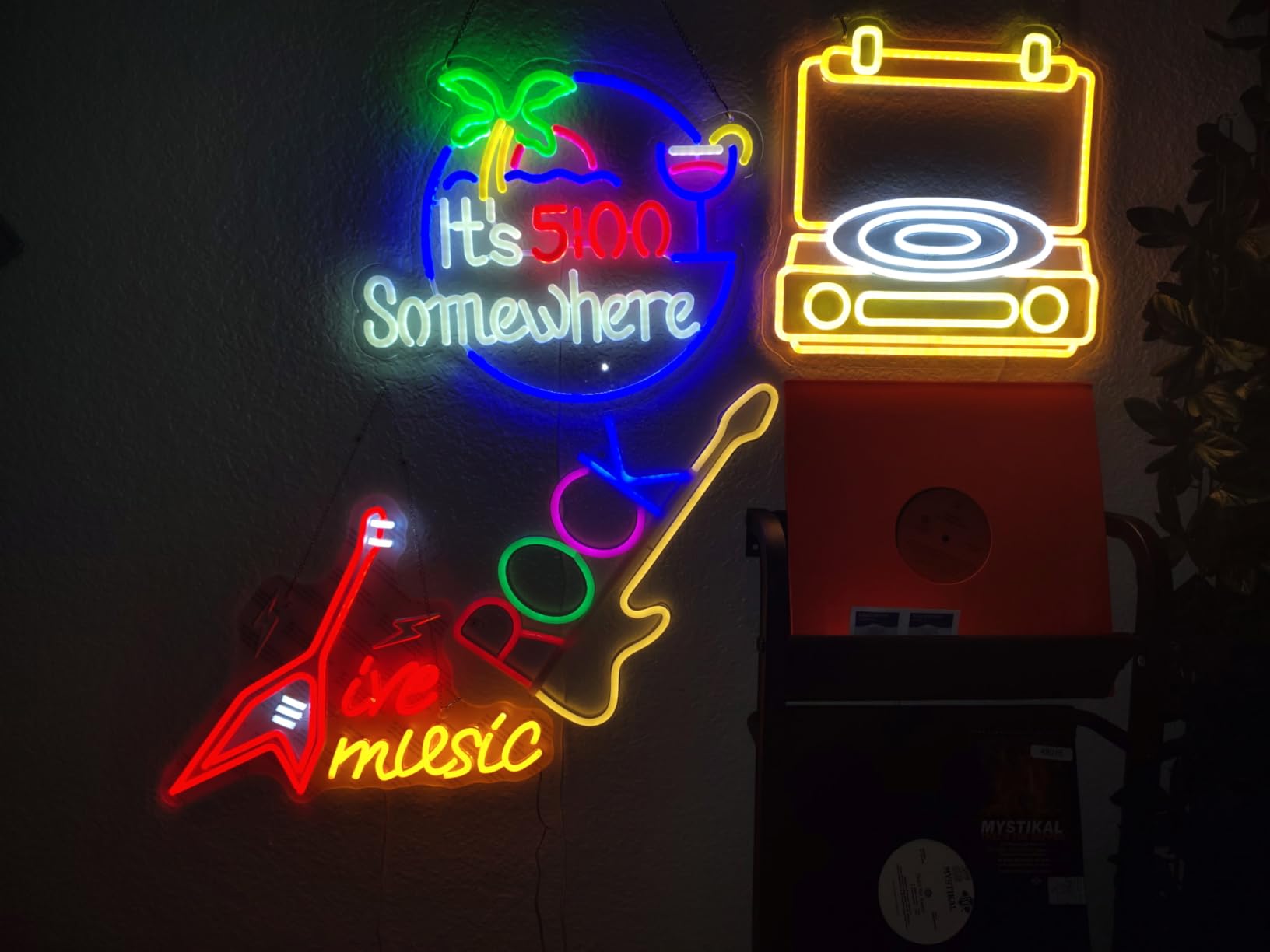 The Music Sounds Better with You Neon Sign Music Wall Light for Party Decor customer photo 2